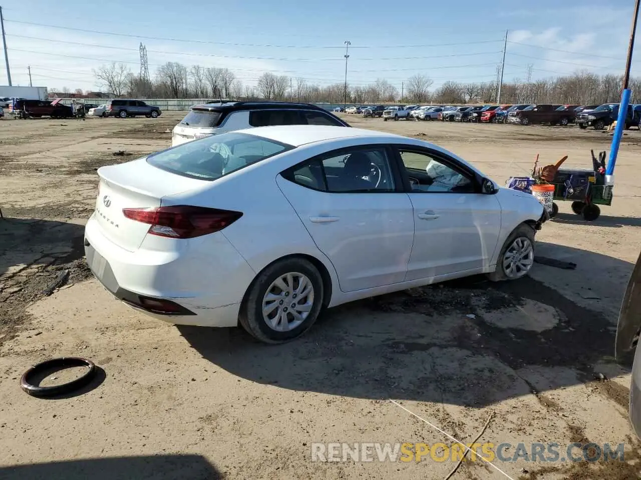 3 Photograph of a damaged car 5NPD74LF2KH440358 HYUNDAI ELANTRA 2019