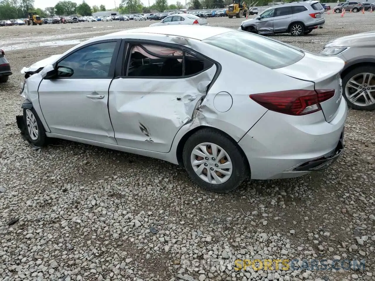 2 Photograph of a damaged car 5NPD74LF2KH448539 HYUNDAI ELANTRA 2019