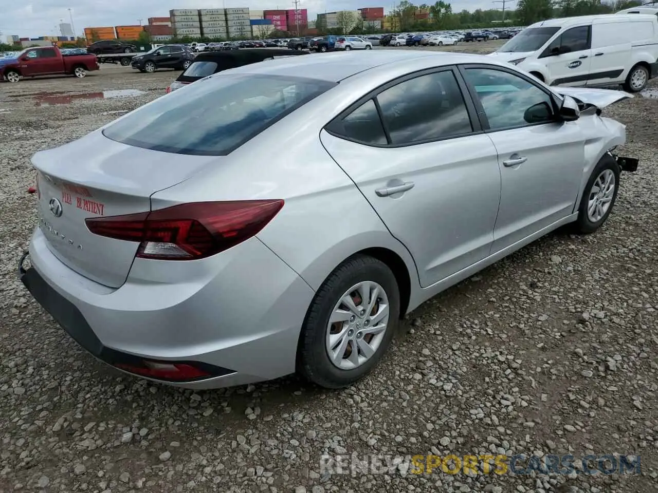 3 Photograph of a damaged car 5NPD74LF2KH448539 HYUNDAI ELANTRA 2019