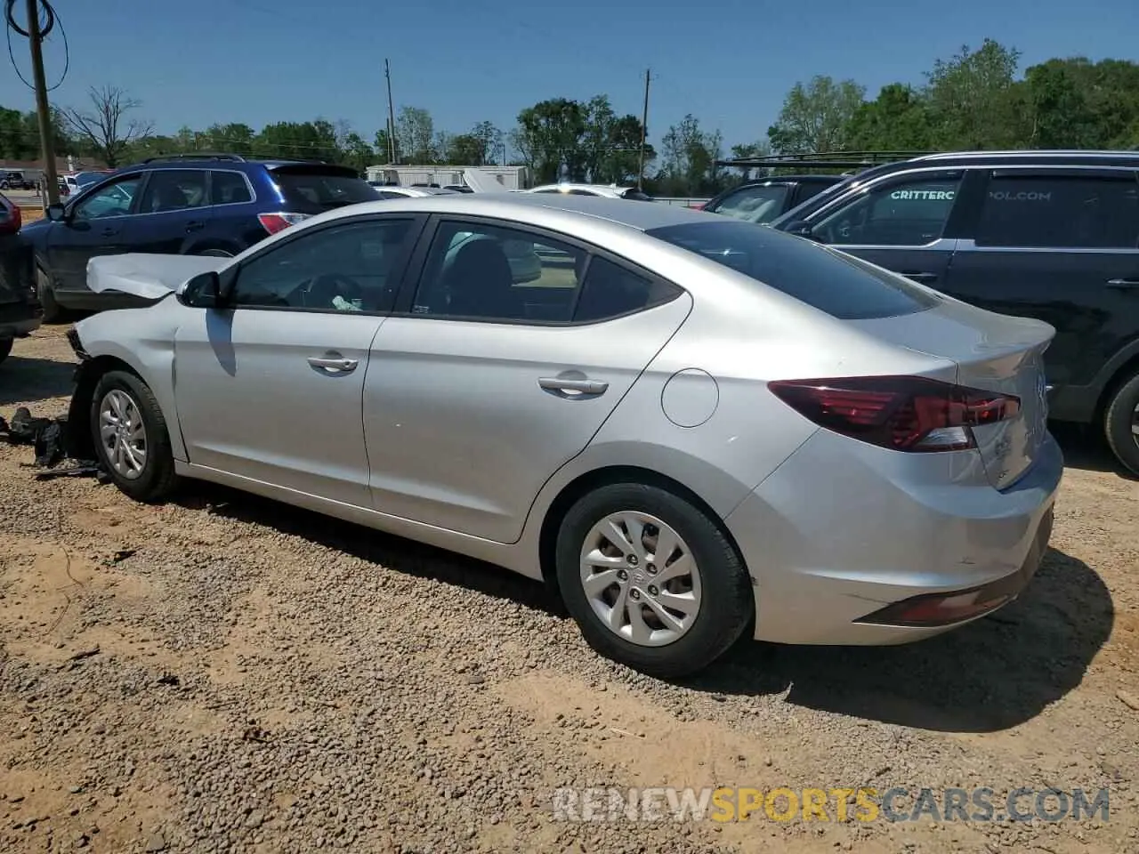 2 Photograph of a damaged car 5NPD74LF2KH454261 HYUNDAI ELANTRA 2019