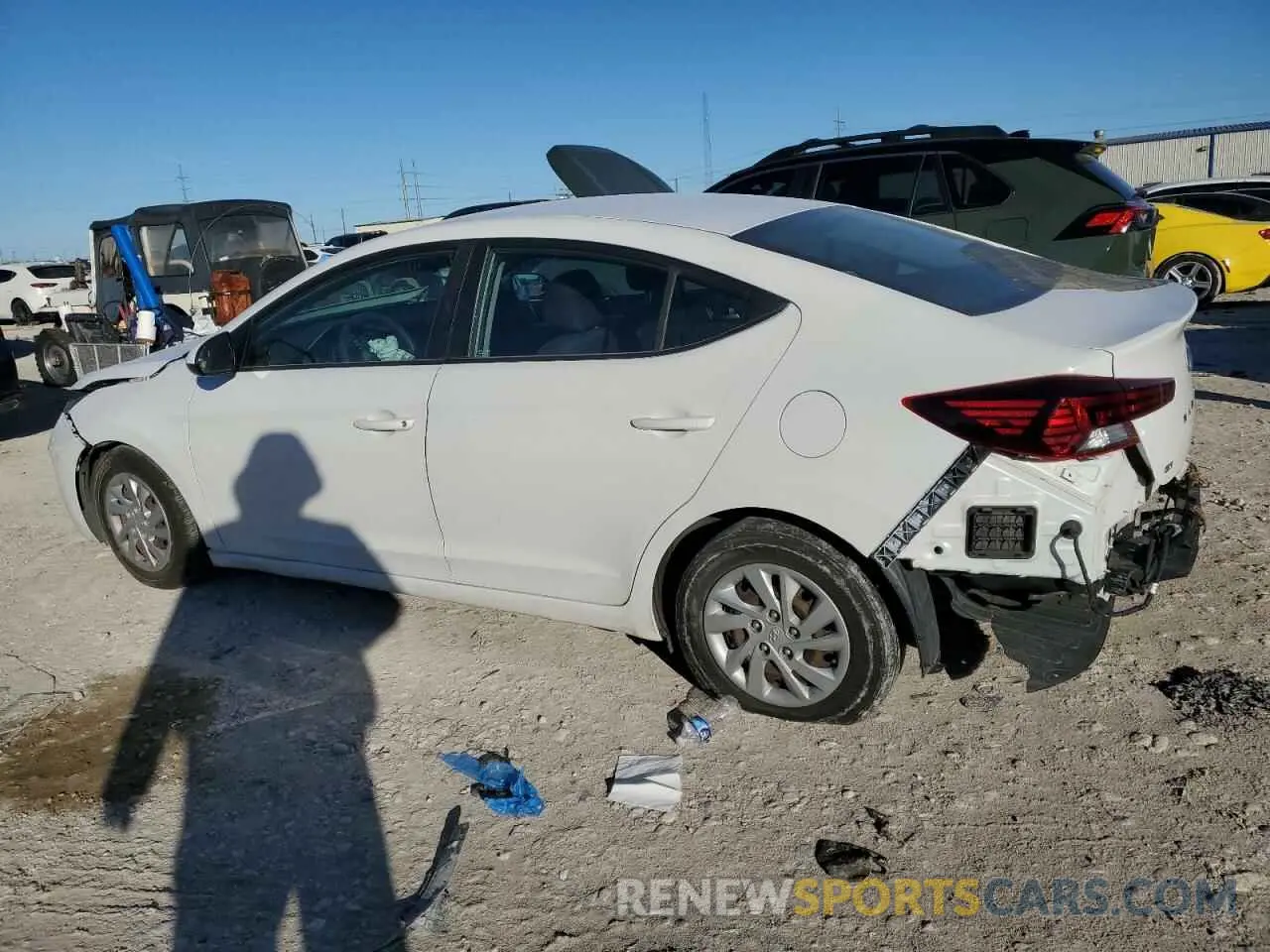 2 Photograph of a damaged car 5NPD74LF2KH476356 HYUNDAI ELANTRA 2019
