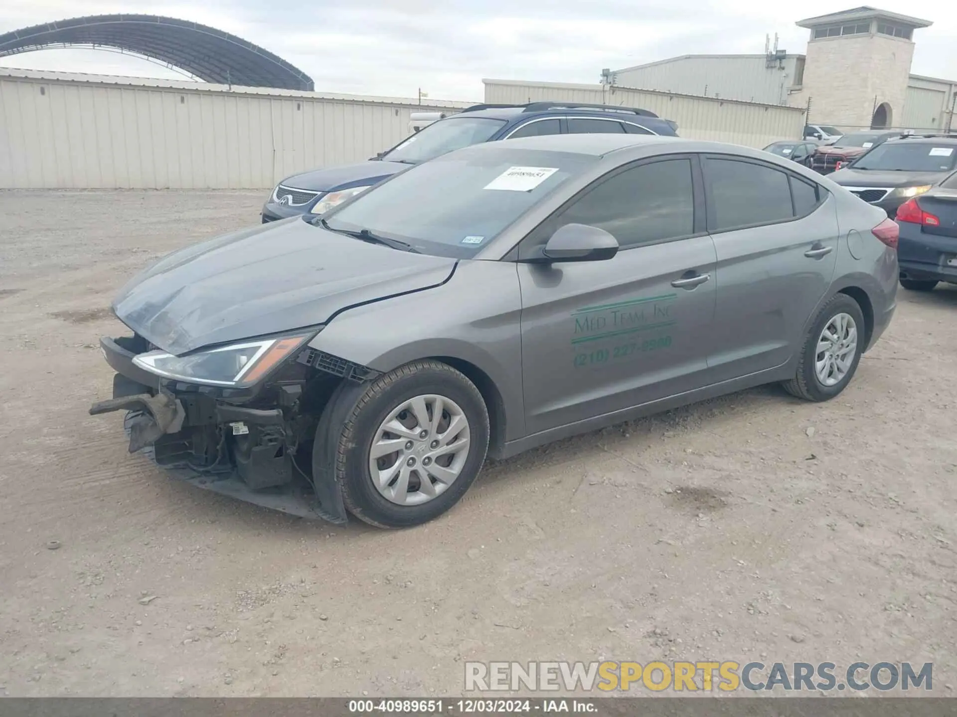 2 Photograph of a damaged car 5NPD74LF2KH494761 HYUNDAI ELANTRA 2019