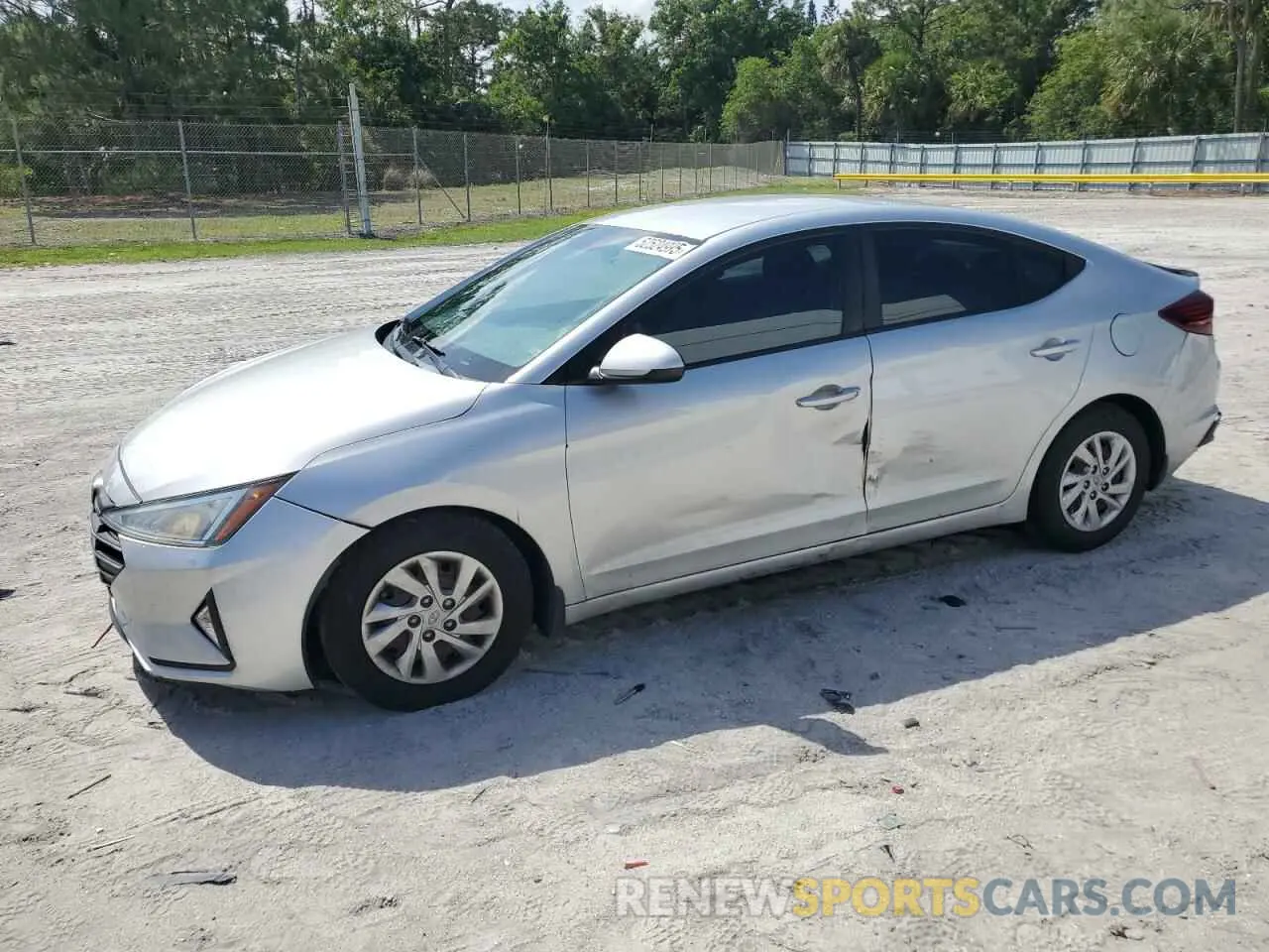 1 Photograph of a damaged car 5NPD74LF2KH495747 HYUNDAI ELANTRA 2019