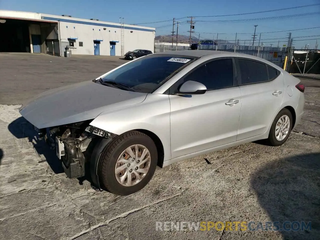 1 Photograph of a damaged car 5NPD74LF3KH418062 HYUNDAI ELANTRA 2019