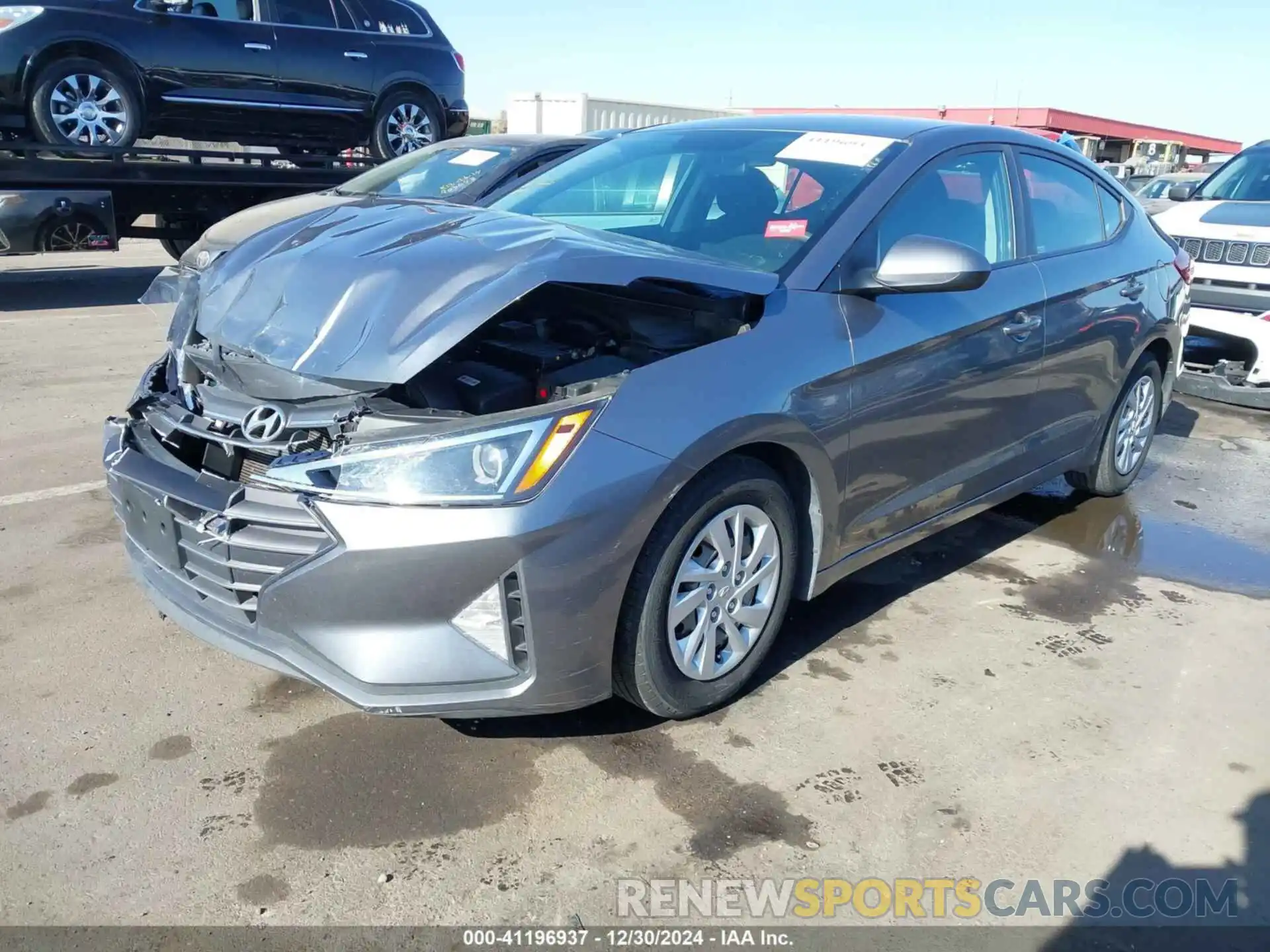 2 Photograph of a damaged car 5NPD74LF3KH439347 HYUNDAI ELANTRA 2019