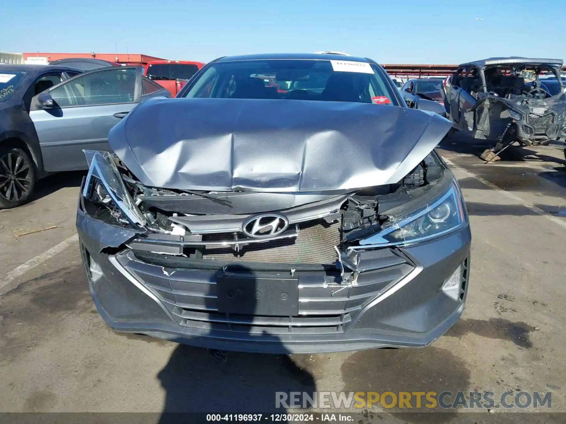 6 Photograph of a damaged car 5NPD74LF3KH439347 HYUNDAI ELANTRA 2019