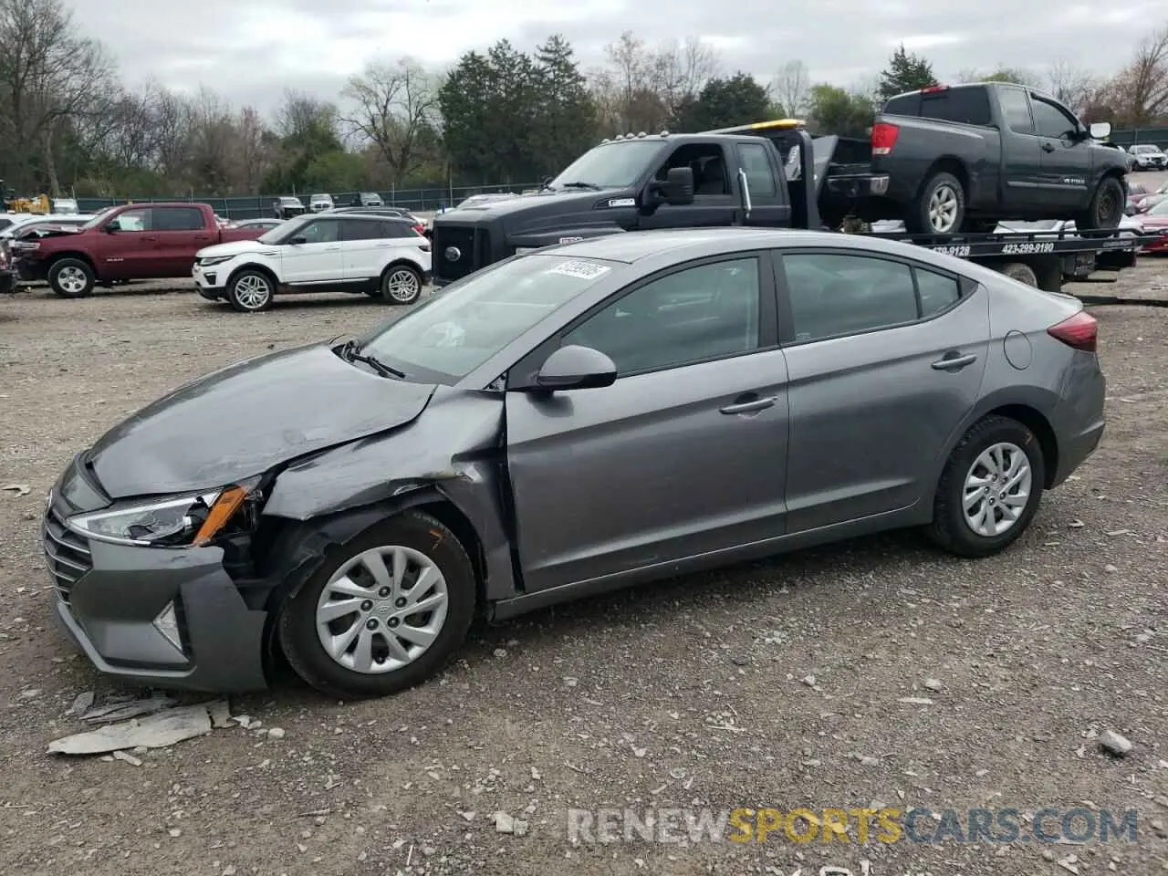 1 Photograph of a damaged car 5NPD74LF3KH457931 HYUNDAI ELANTRA 2019