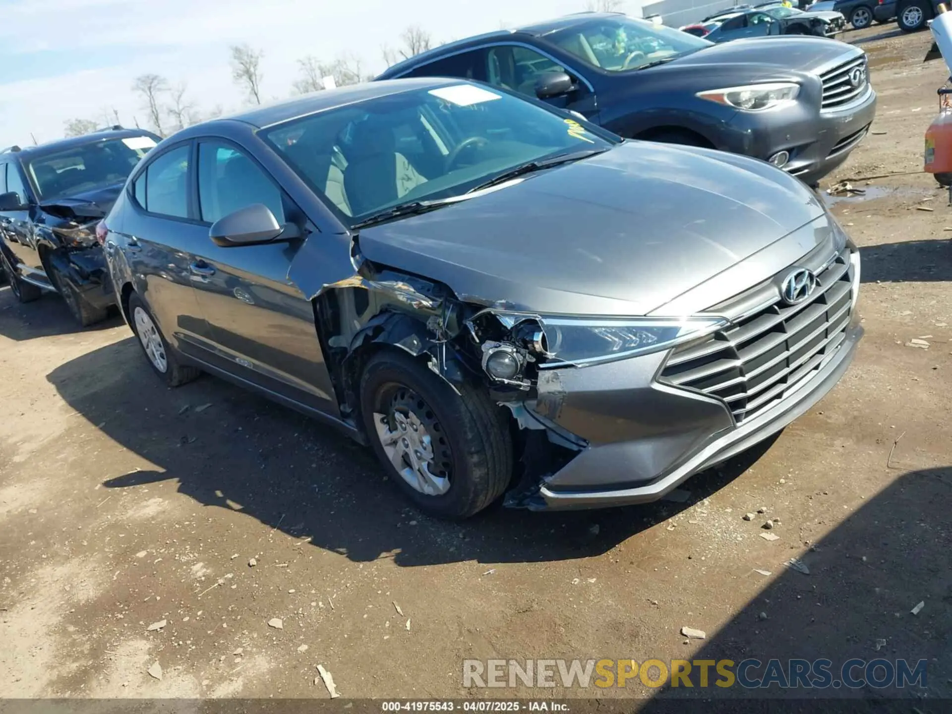 1 Photograph of a damaged car 5NPD74LF3KH494171 HYUNDAI ELANTRA 2019