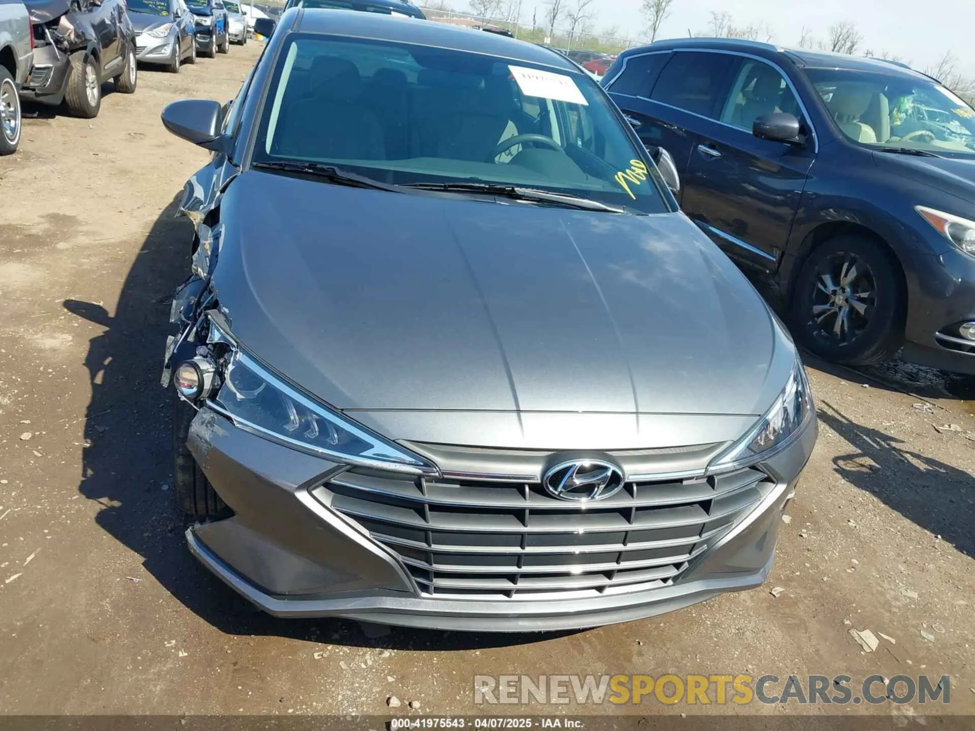 12 Photograph of a damaged car 5NPD74LF3KH494171 HYUNDAI ELANTRA 2019