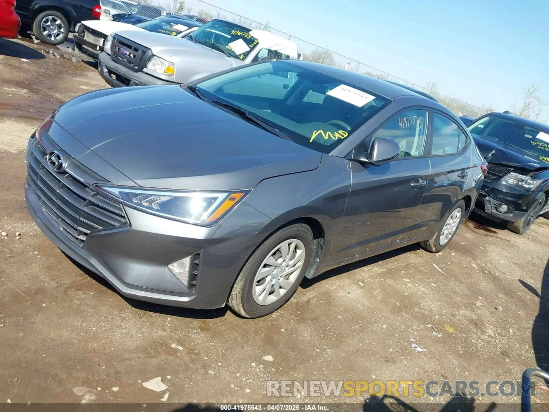 2 Photograph of a damaged car 5NPD74LF3KH494171 HYUNDAI ELANTRA 2019