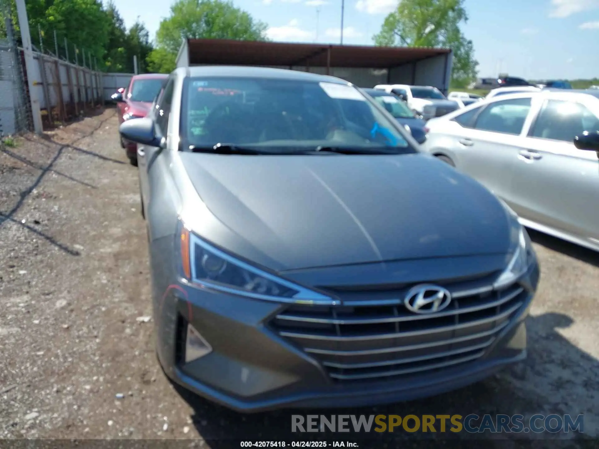 12 Photograph of a damaged car 5NPD74LF4KH411878 HYUNDAI ELANTRA 2019
