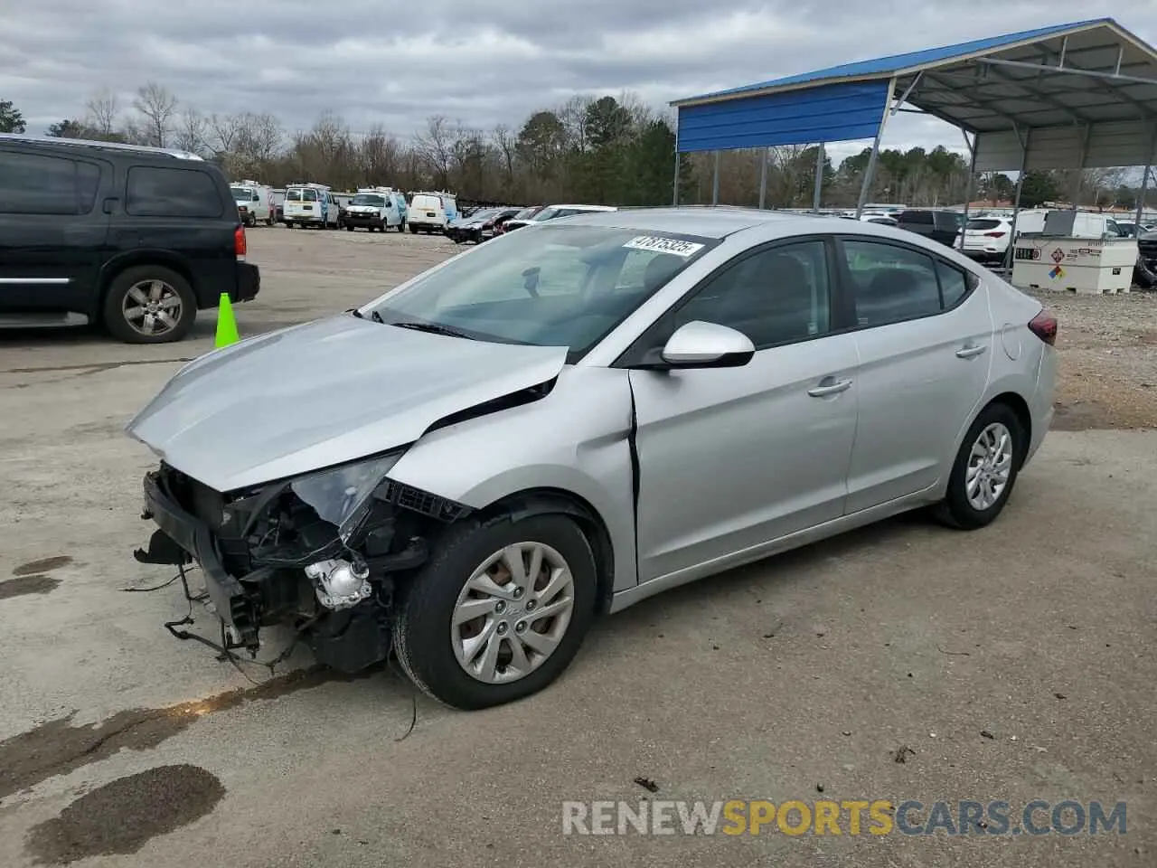 1 Photograph of a damaged car 5NPD74LF4KH422461 HYUNDAI ELANTRA 2019