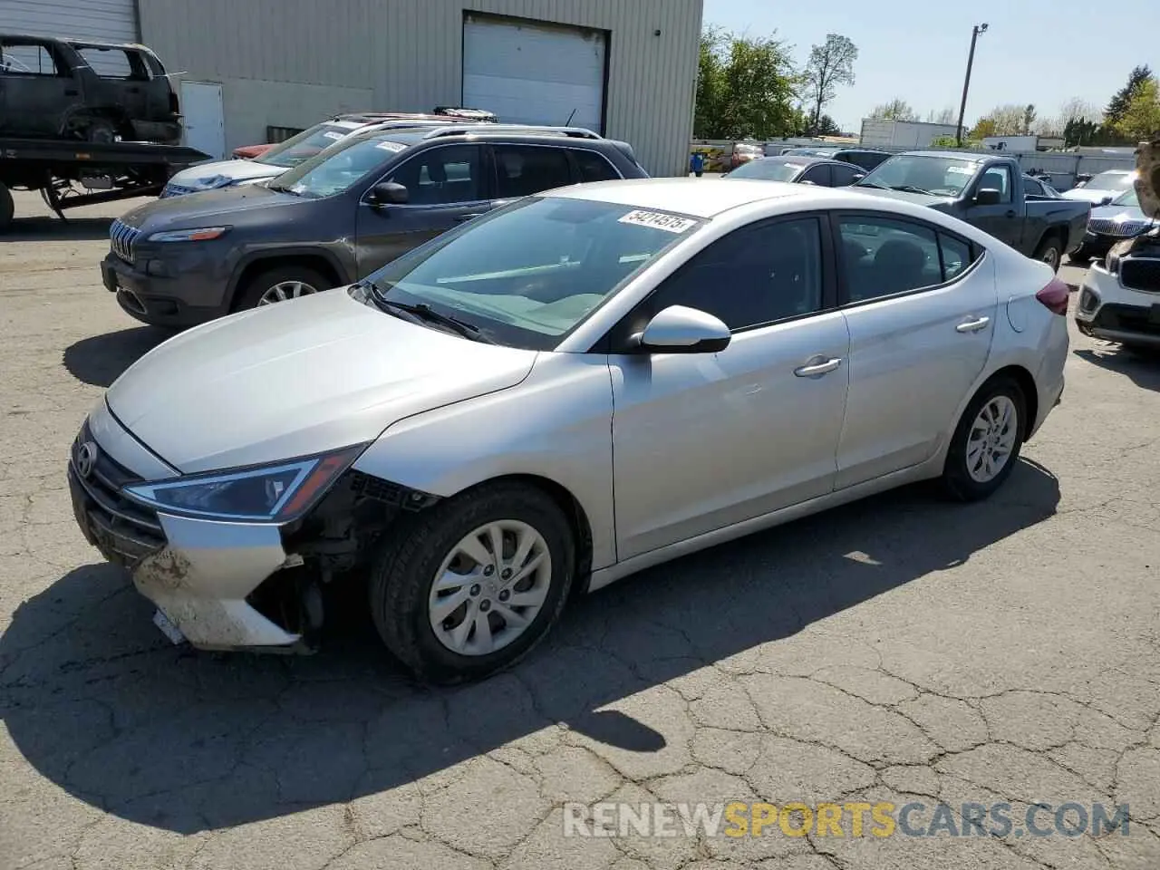 1 Photograph of a damaged car 5NPD74LF4KH442001 HYUNDAI ELANTRA 2019