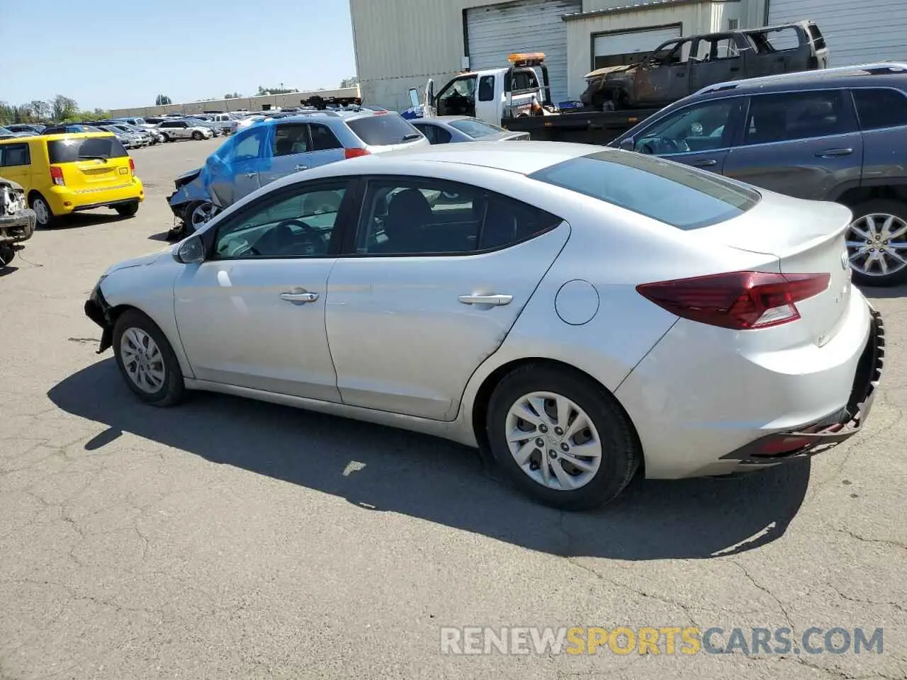 2 Photograph of a damaged car 5NPD74LF4KH442001 HYUNDAI ELANTRA 2019