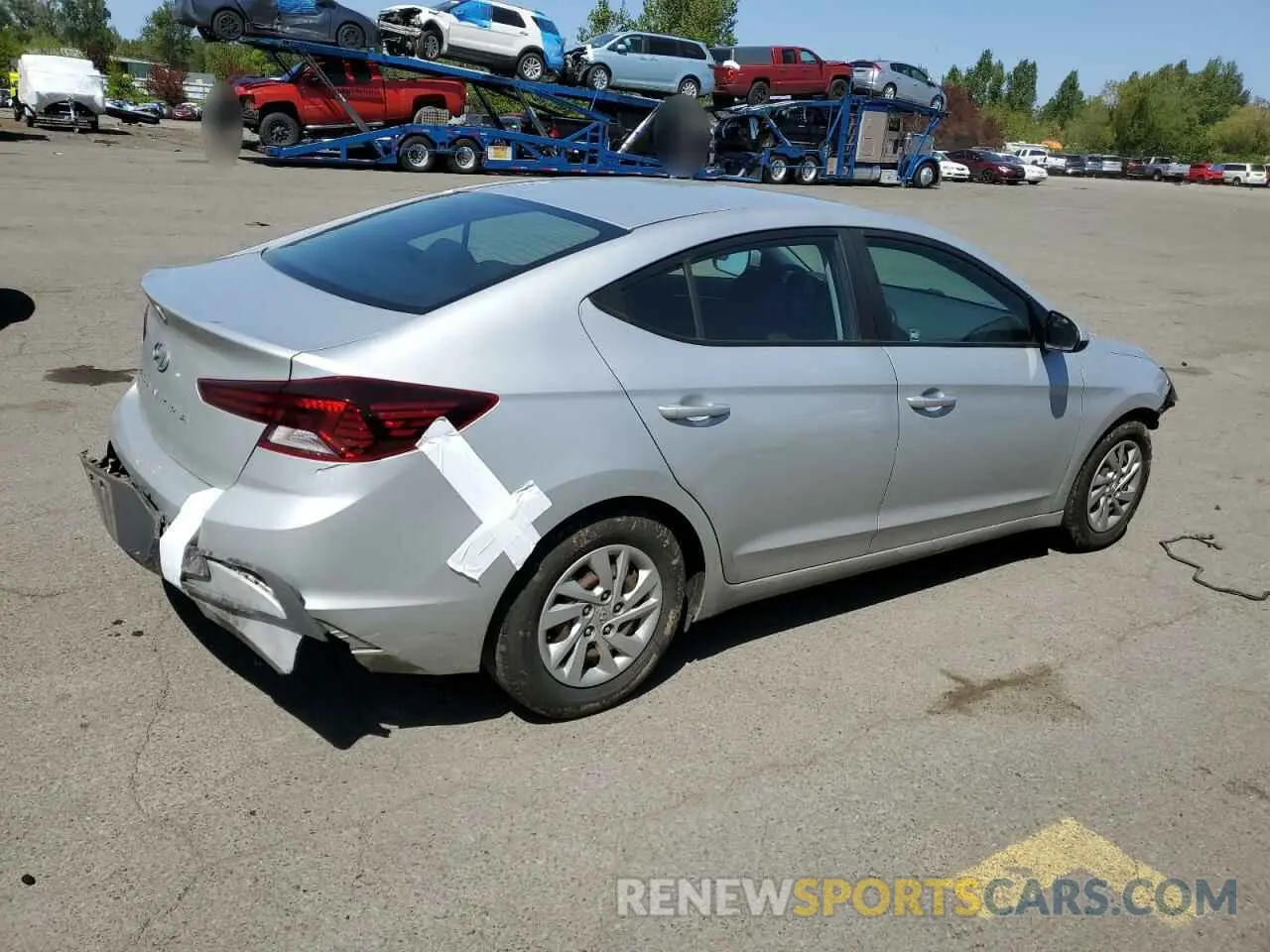 3 Photograph of a damaged car 5NPD74LF4KH442001 HYUNDAI ELANTRA 2019