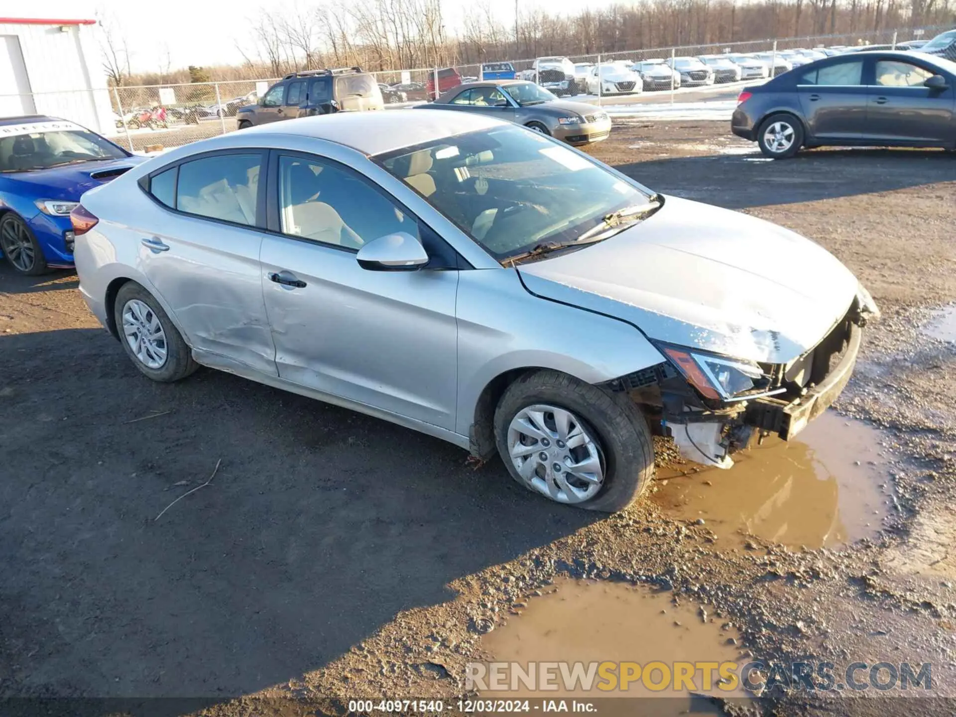 1 Photograph of a damaged car 5NPD74LF4KH464693 HYUNDAI ELANTRA 2019