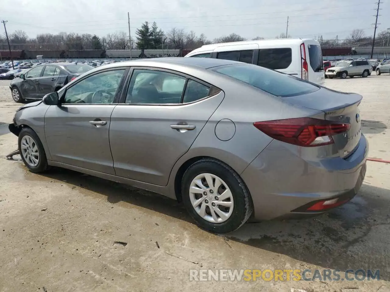 2 Photograph of a damaged car 5NPD74LF4KH488993 HYUNDAI ELANTRA 2019