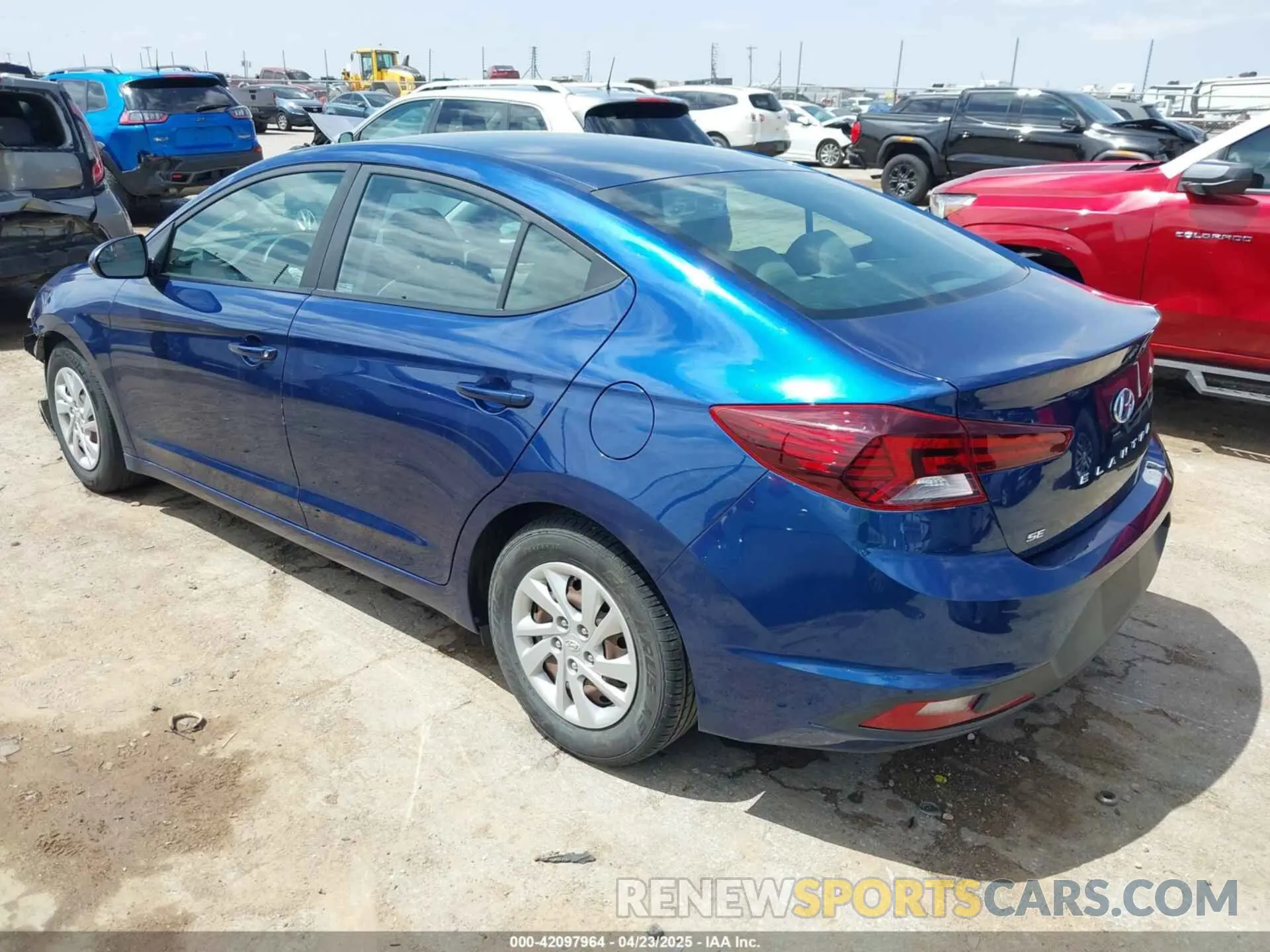 3 Photograph of a damaged car 5NPD74LF4KH493417 HYUNDAI ELANTRA 2019