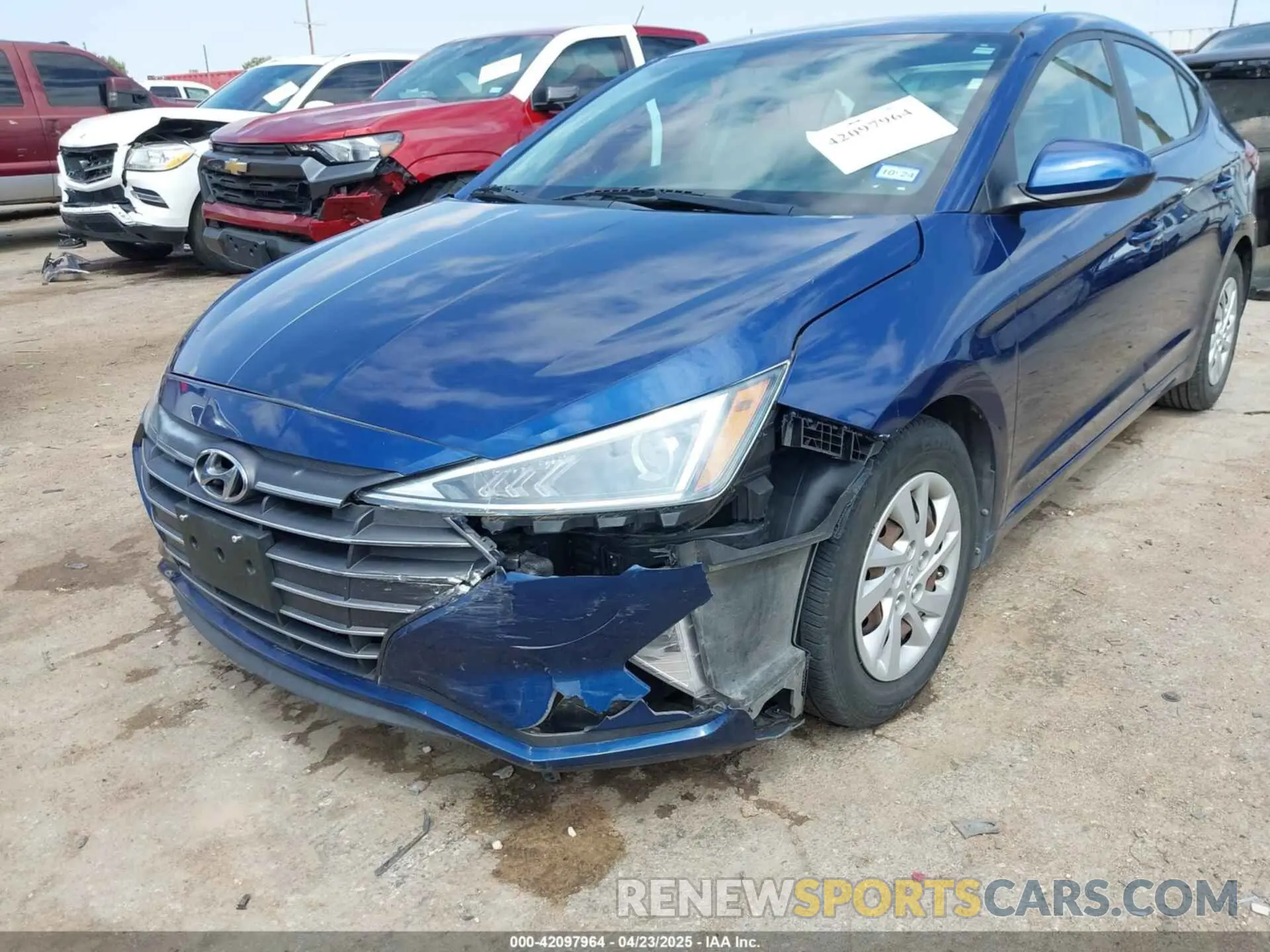 6 Photograph of a damaged car 5NPD74LF4KH493417 HYUNDAI ELANTRA 2019