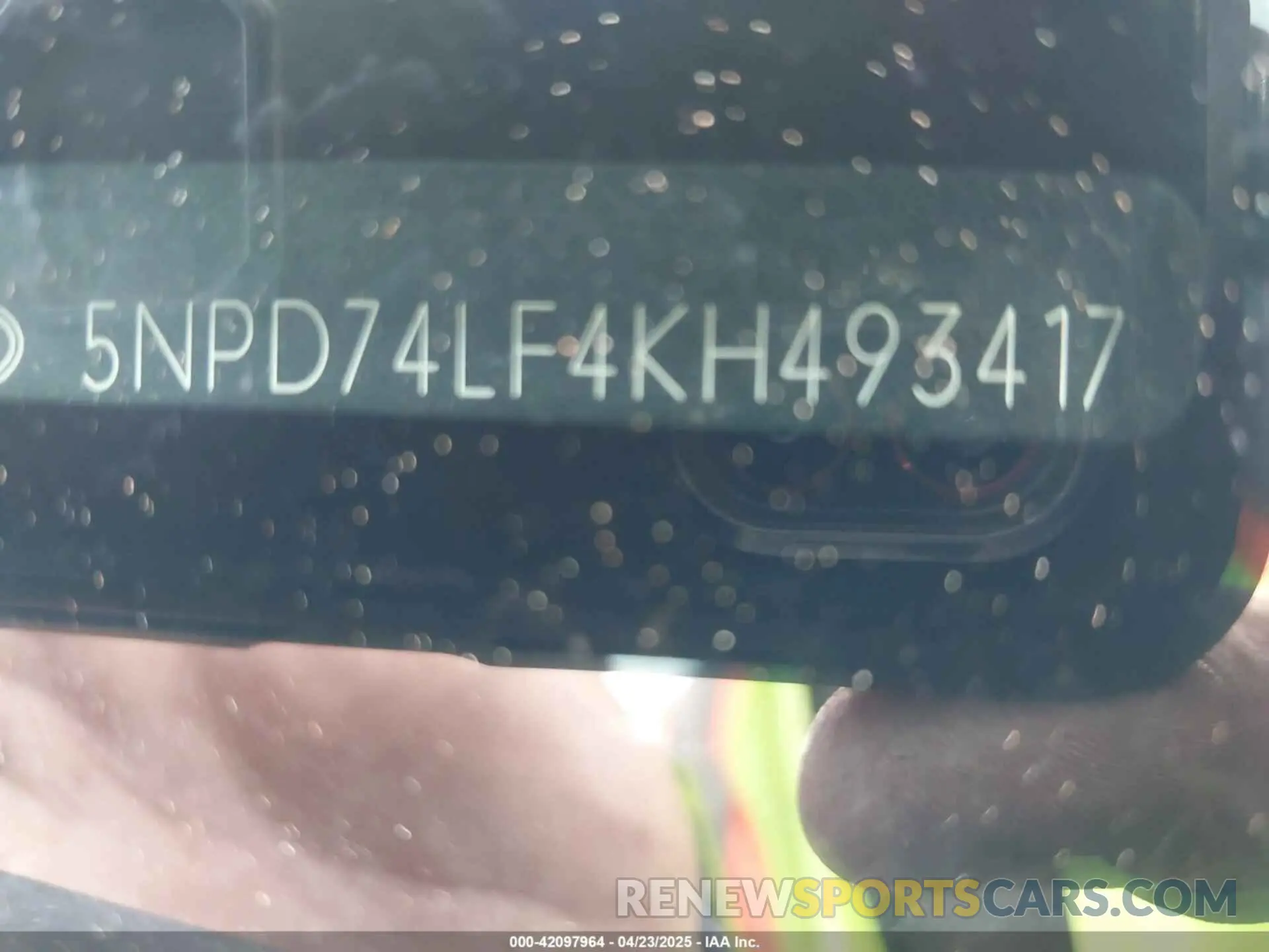 9 Photograph of a damaged car 5NPD74LF4KH493417 HYUNDAI ELANTRA 2019