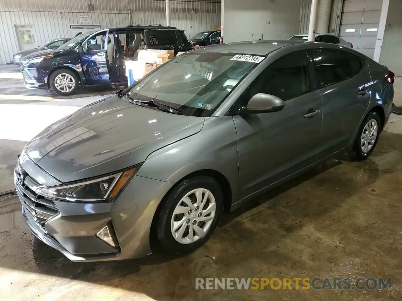 1 Photograph of a damaged car 5NPD74LF4KH496480 HYUNDAI ELANTRA 2019