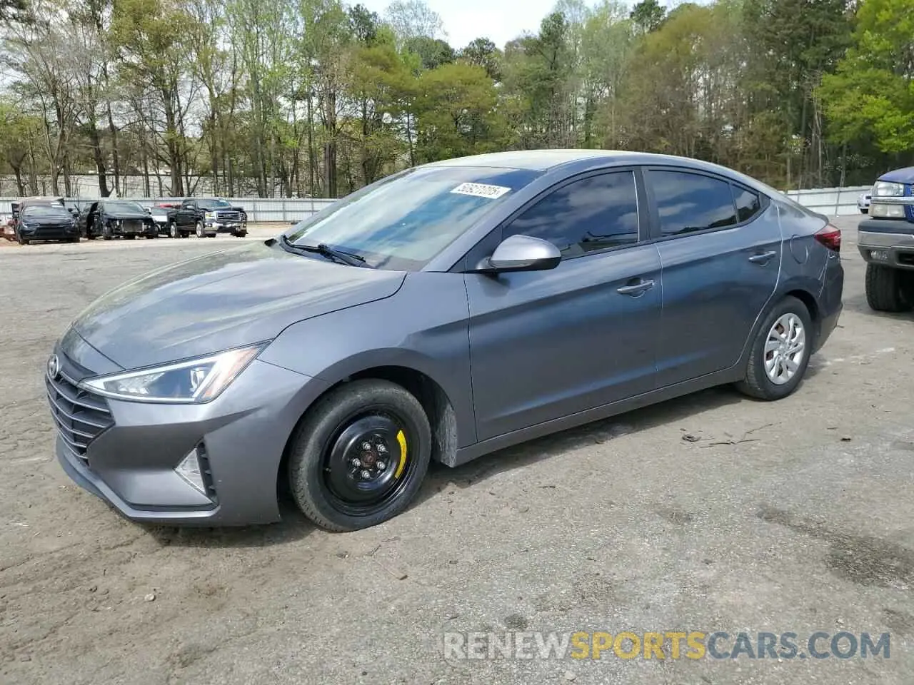 1 Photograph of a damaged car 5NPD74LF4KH497483 HYUNDAI ELANTRA 2019