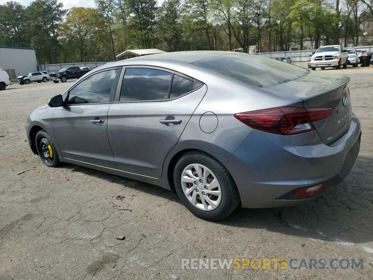 2 Photograph of a damaged car 5NPD74LF4KH497483 HYUNDAI ELANTRA 2019