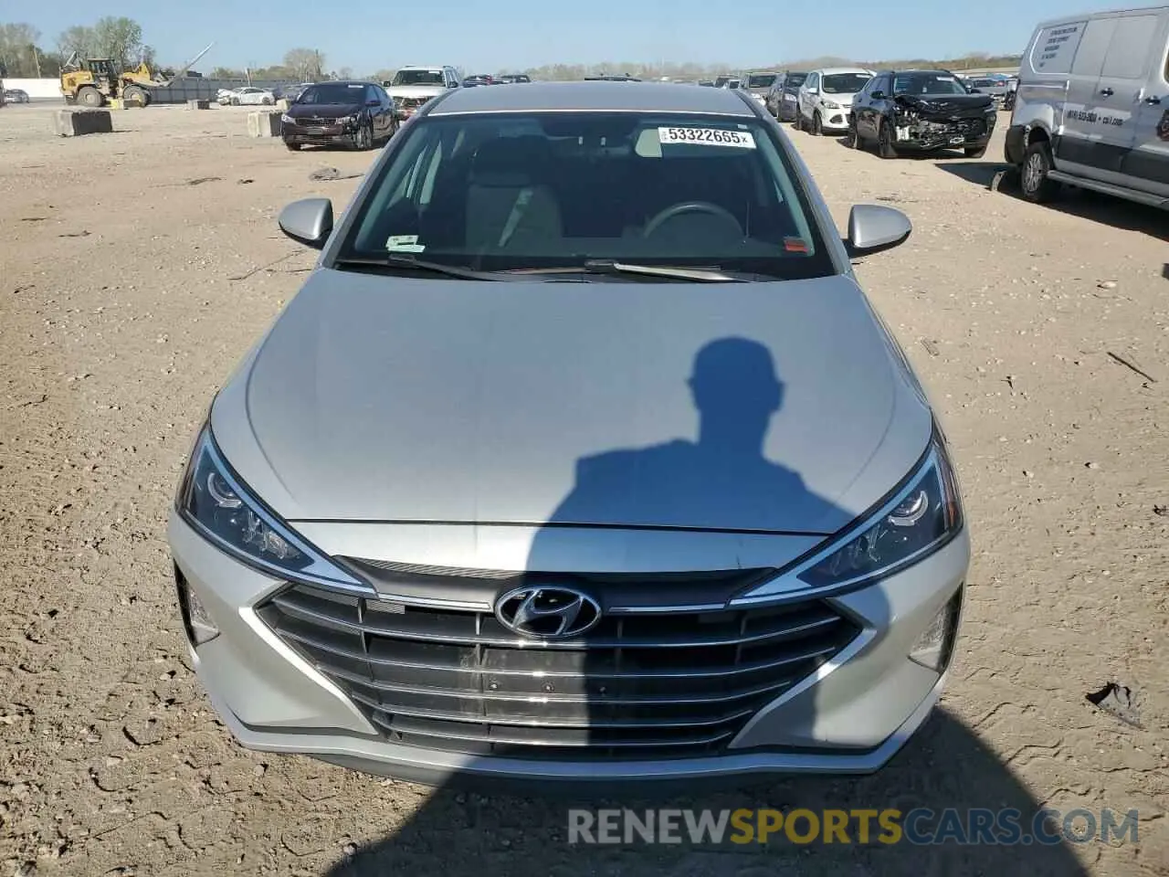 5 Photograph of a damaged car 5NPD74LF5KH444257 HYUNDAI ELANTRA 2019