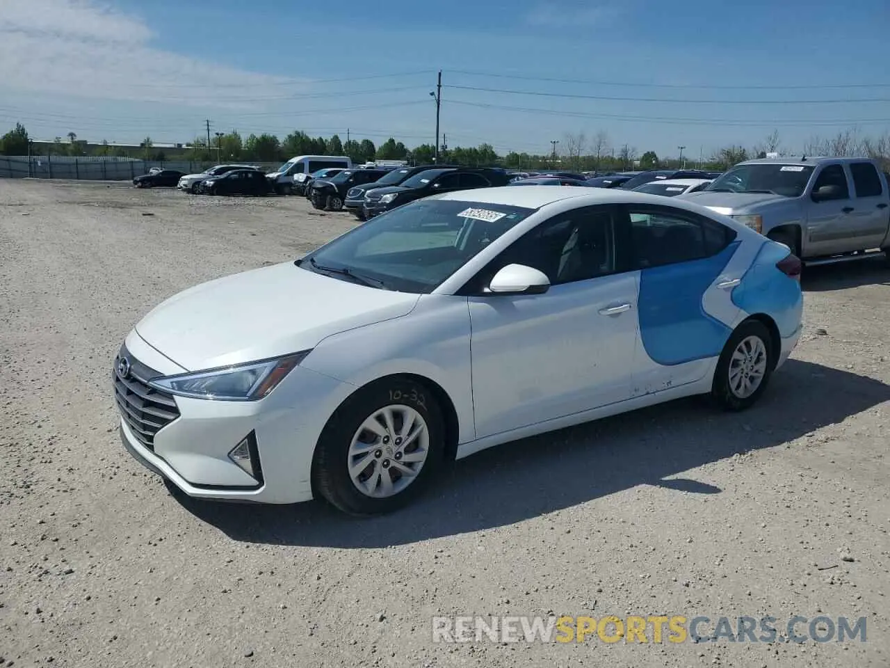 1 Photograph of a damaged car 5NPD74LF6KH434966 HYUNDAI ELANTRA 2019