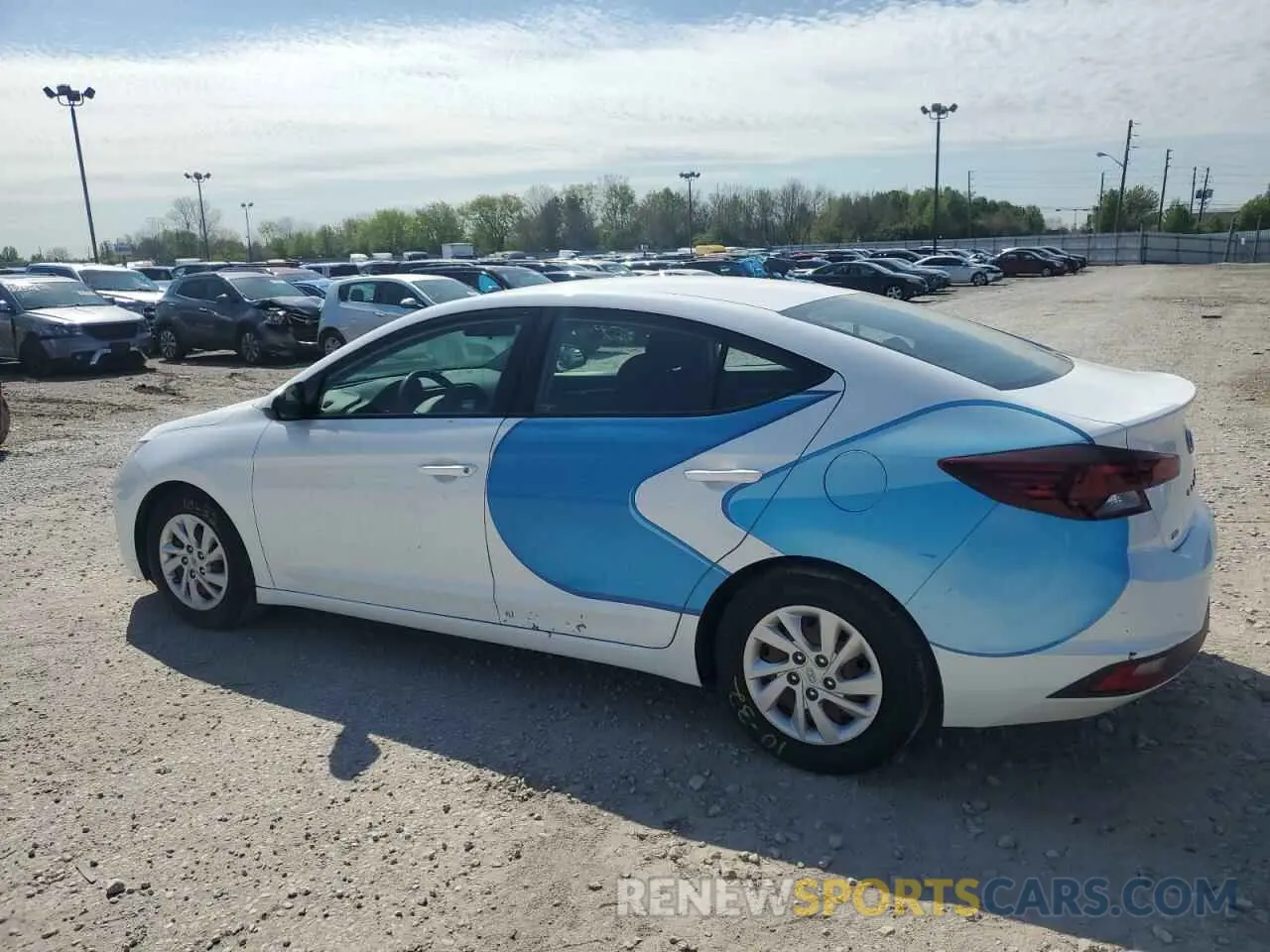 2 Photograph of a damaged car 5NPD74LF6KH434966 HYUNDAI ELANTRA 2019