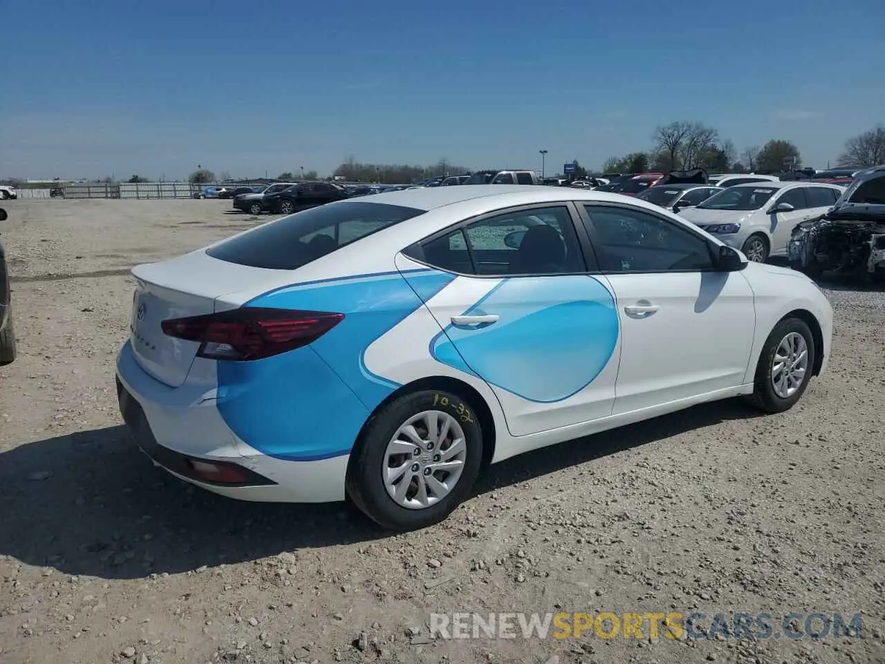 3 Photograph of a damaged car 5NPD74LF6KH434966 HYUNDAI ELANTRA 2019
