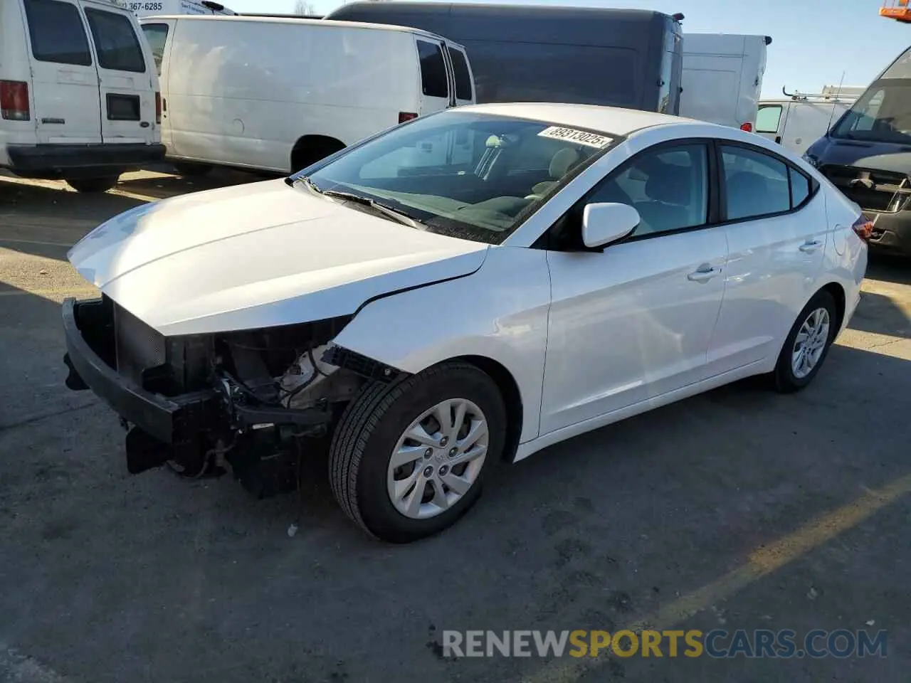 1 Photograph of a damaged car 5NPD74LF6KH440332 HYUNDAI ELANTRA 2019