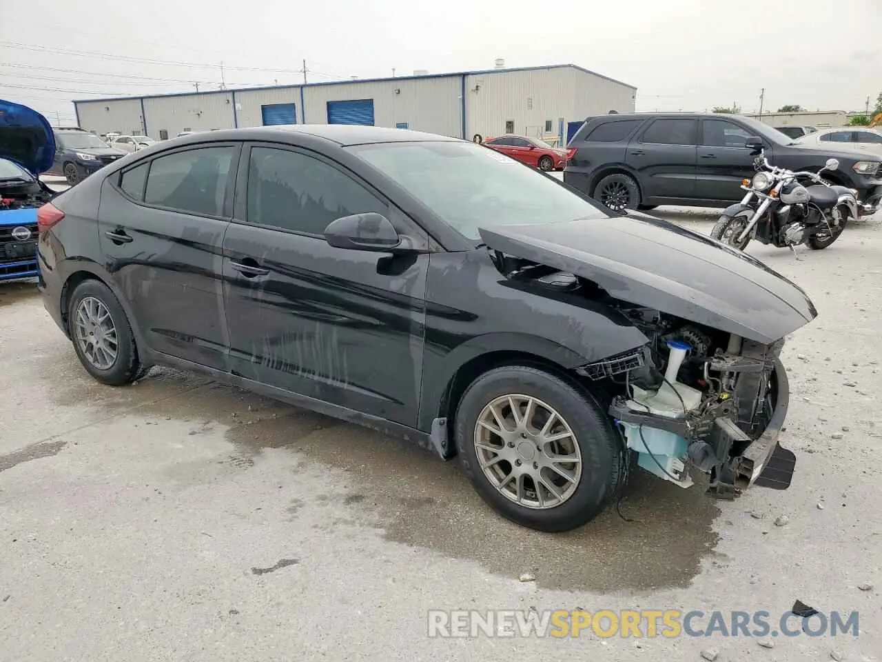 4 Photograph of a damaged car 5NPD74LF6KH447782 HYUNDAI ELANTRA 2019