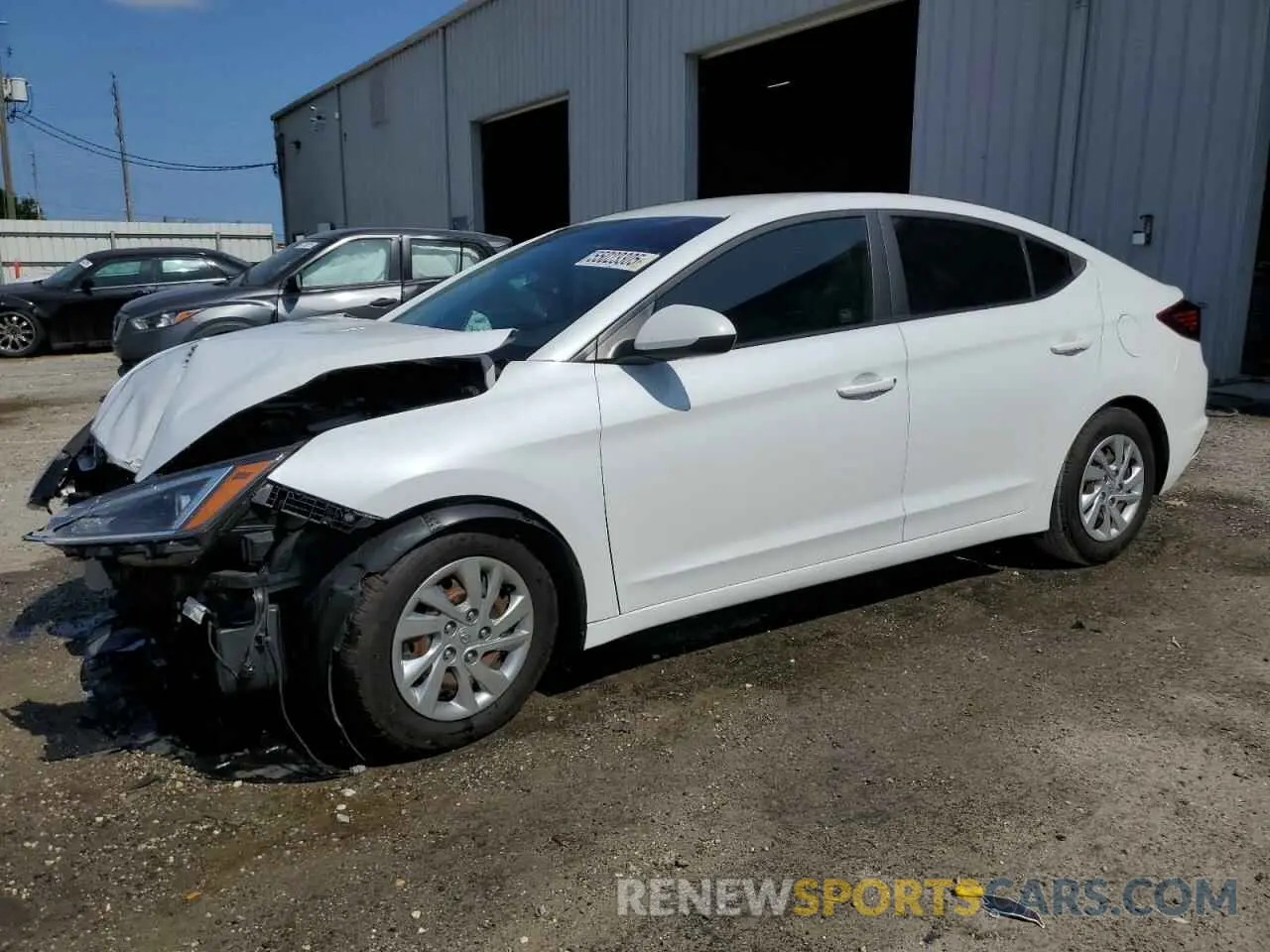 1 Photograph of a damaged car 5NPD74LF6KH448334 HYUNDAI ELANTRA 2019