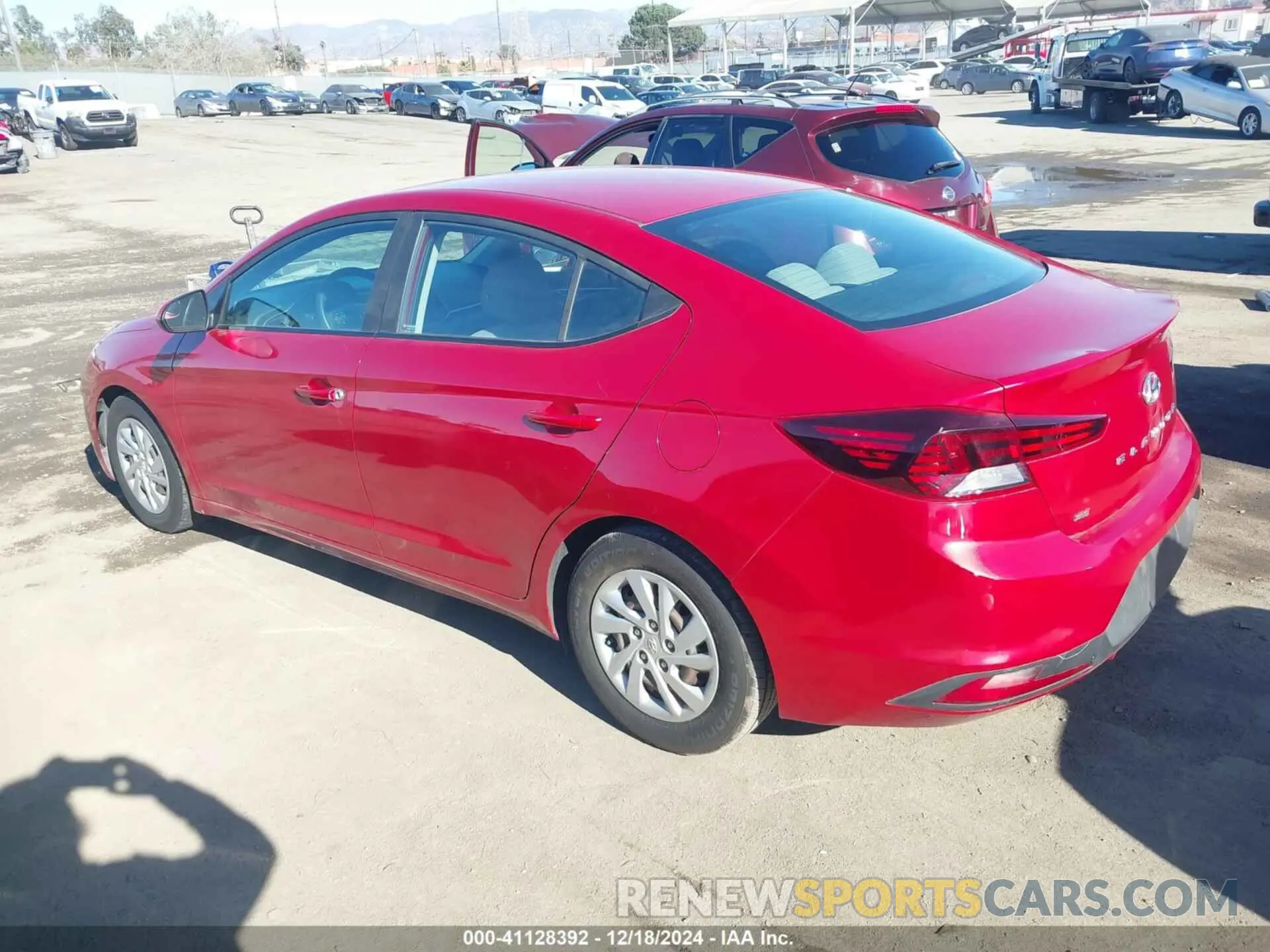 3 Photograph of a damaged car 5NPD74LF6KH452450 HYUNDAI ELANTRA 2019