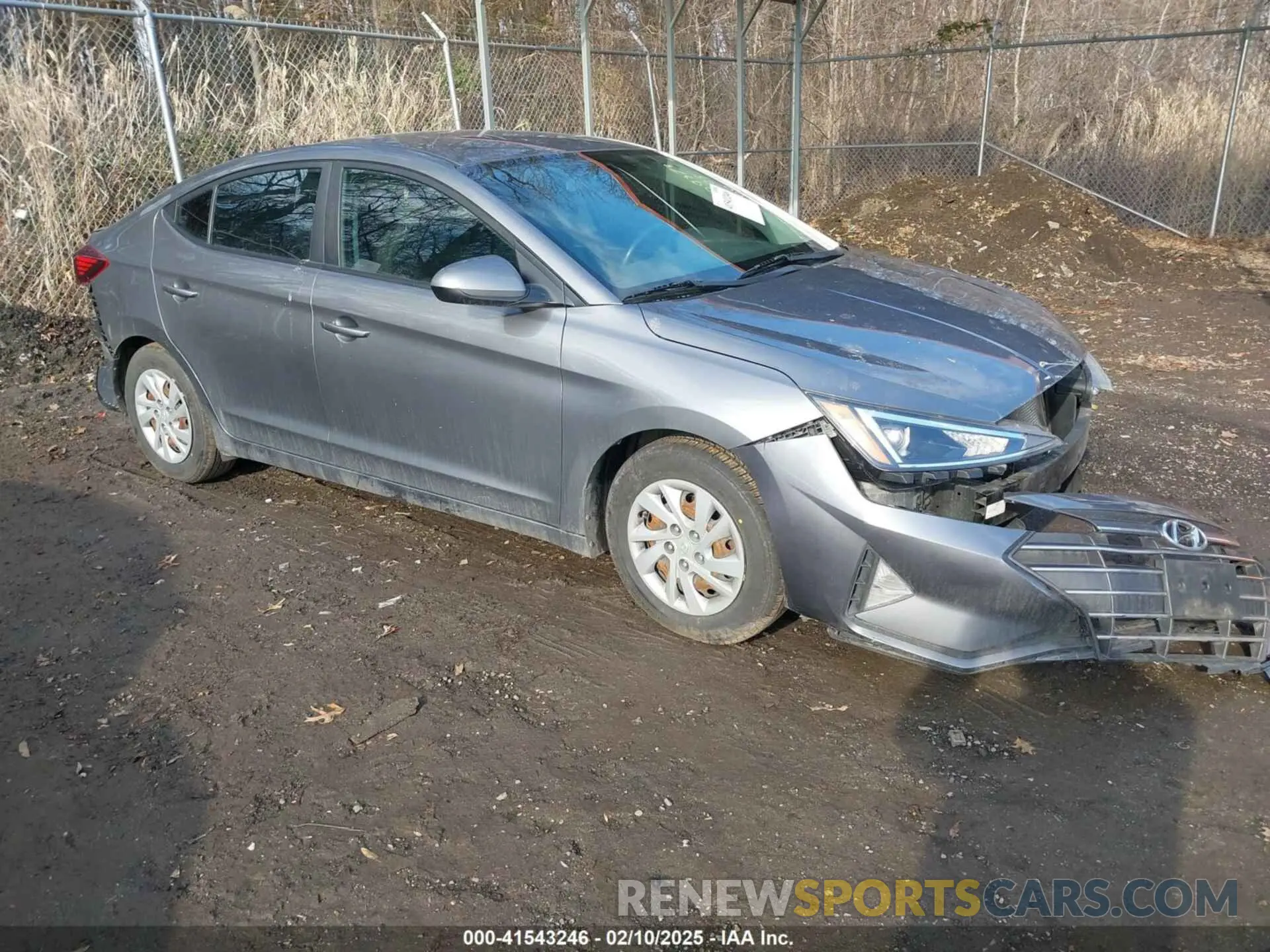 1 Photograph of a damaged car 5NPD74LF6KH456871 HYUNDAI ELANTRA 2019