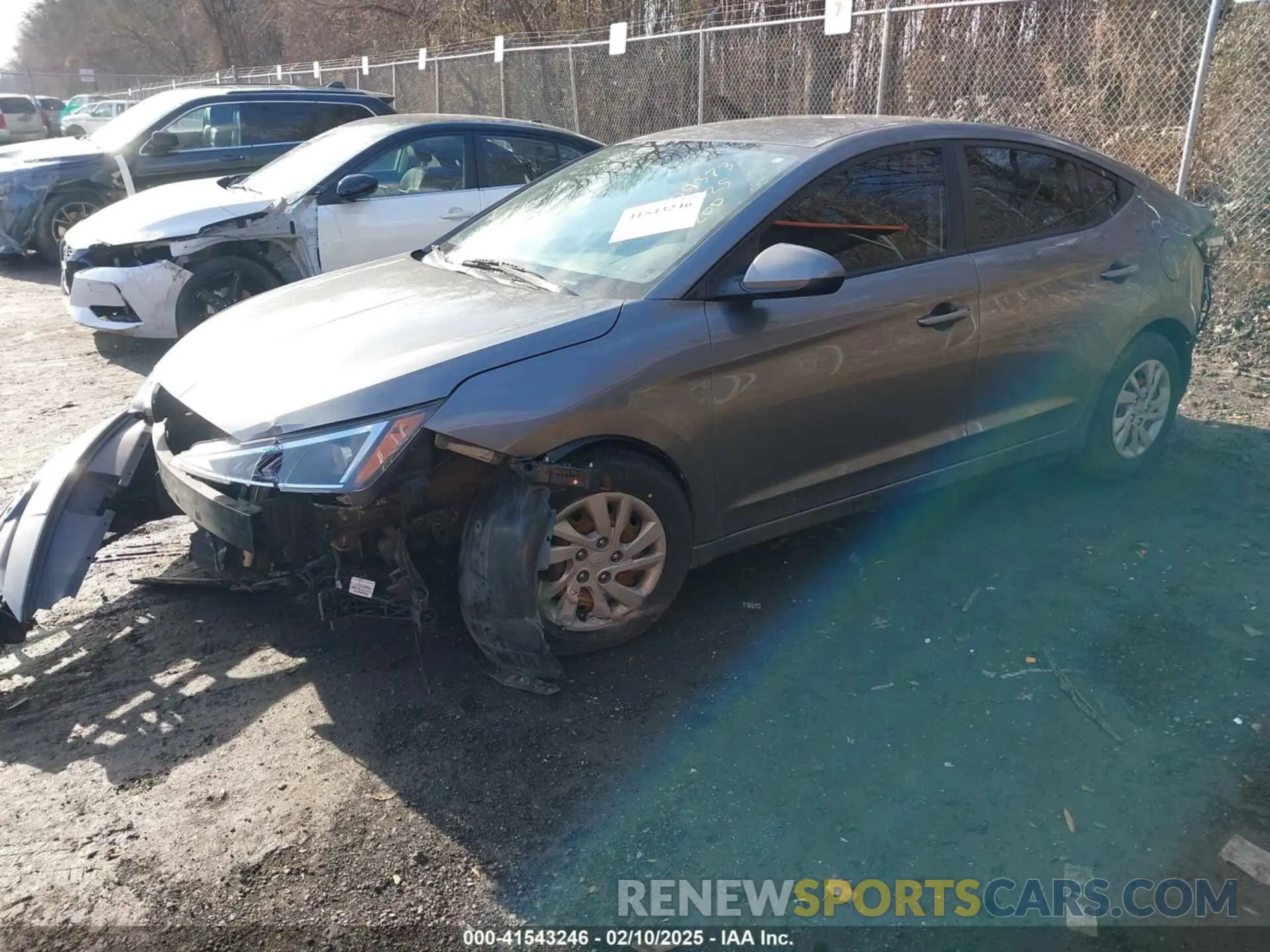 2 Photograph of a damaged car 5NPD74LF6KH456871 HYUNDAI ELANTRA 2019