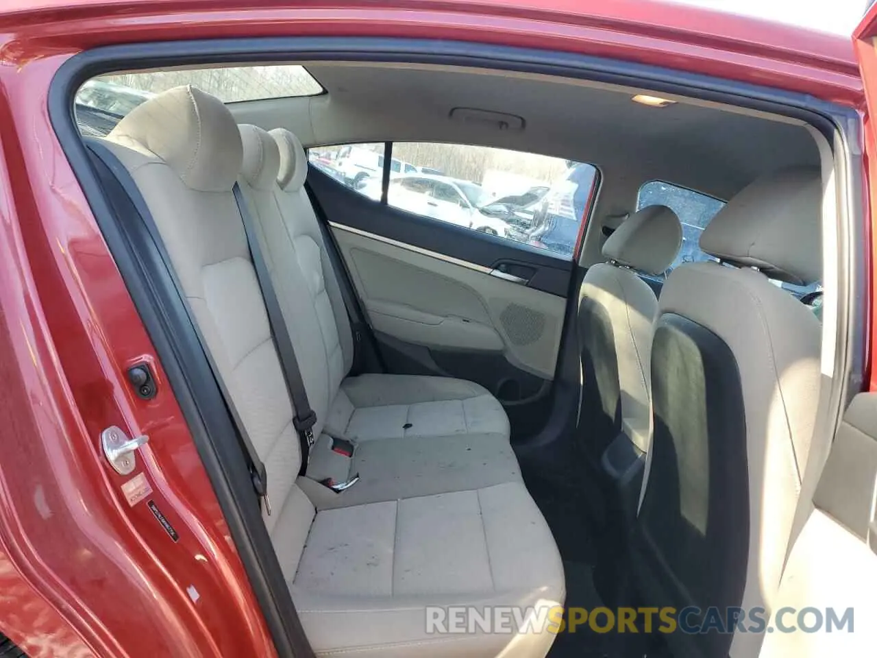 10 Photograph of a damaged car 5NPD74LF6KH467756 HYUNDAI ELANTRA 2019
