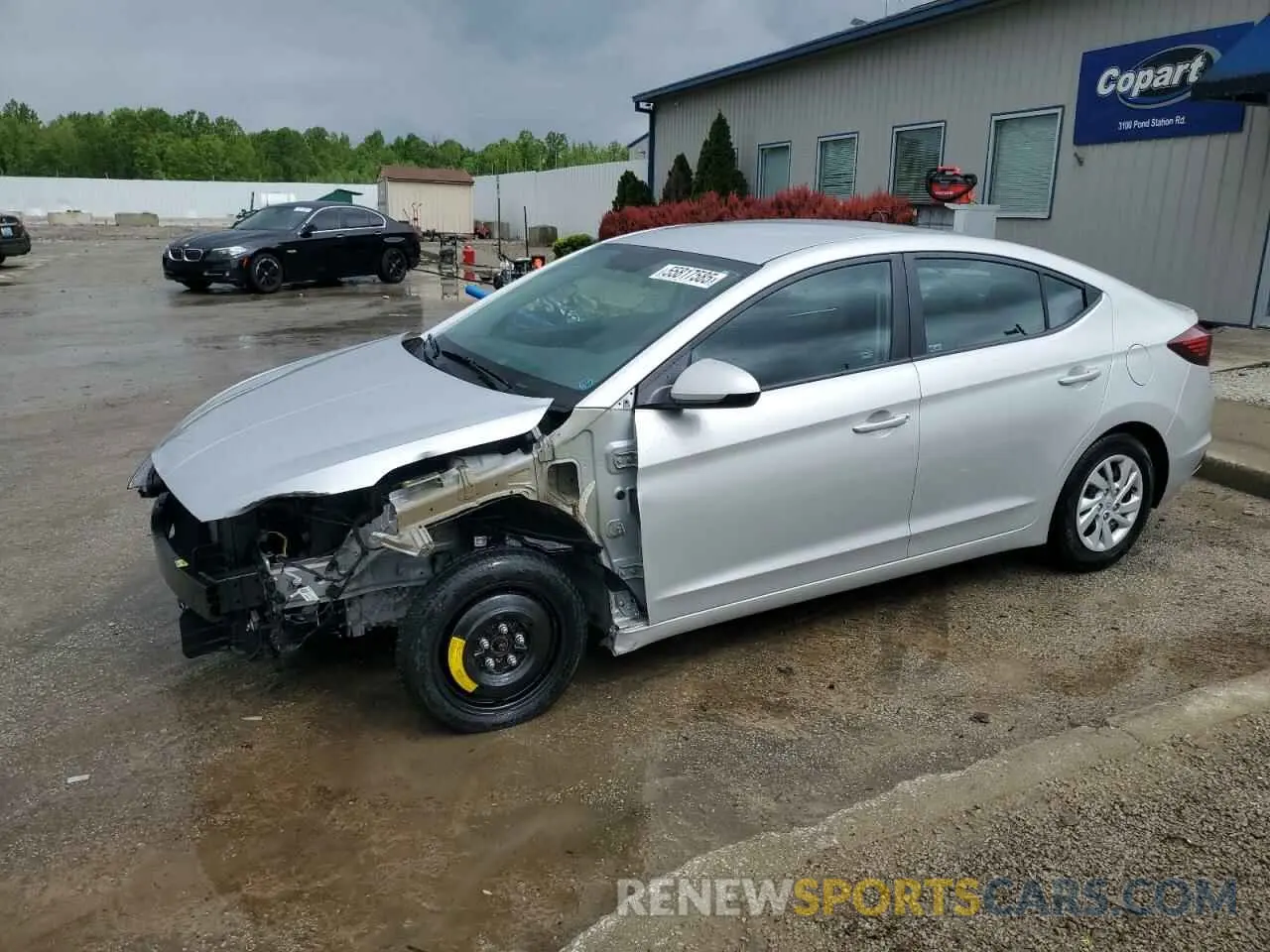1 Photograph of a damaged car 5NPD74LF6KH468387 HYUNDAI ELANTRA 2019