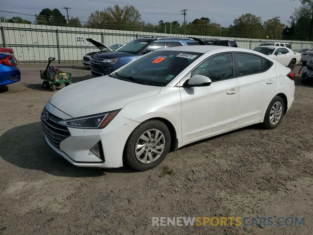 1 Photograph of a damaged car 5NPD74LF6KH475498 HYUNDAI ELANTRA 2019