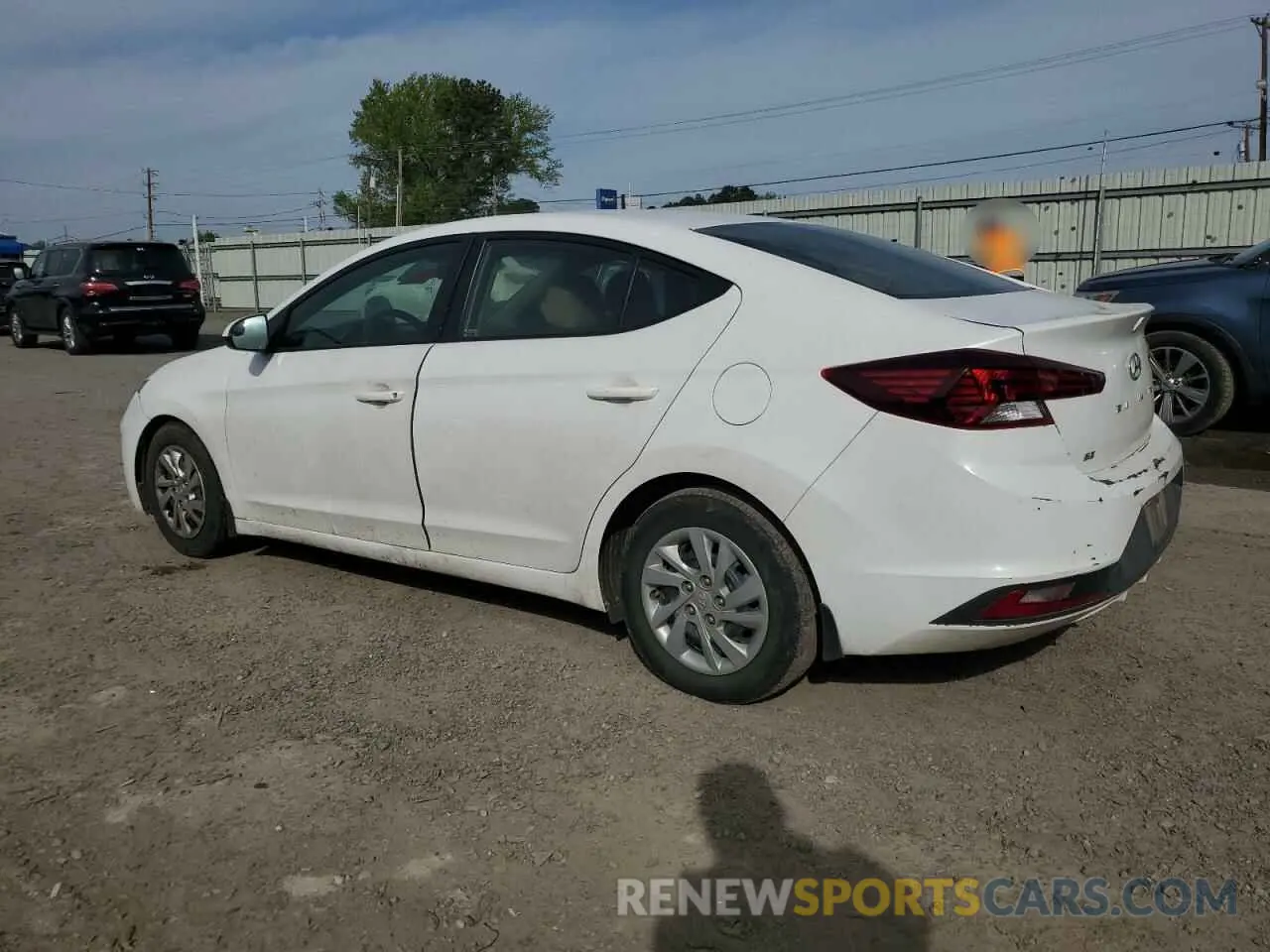 2 Photograph of a damaged car 5NPD74LF6KH475498 HYUNDAI ELANTRA 2019