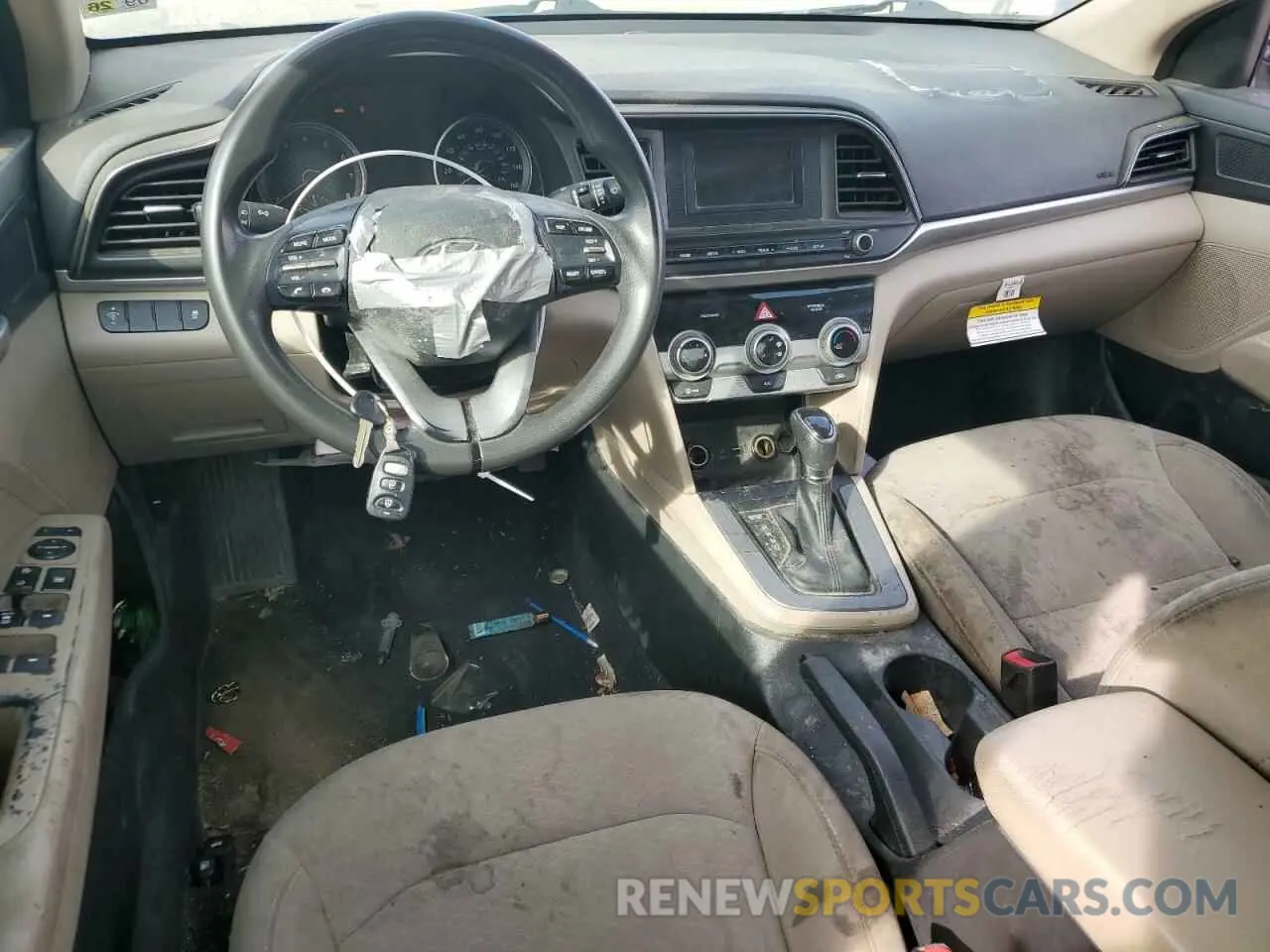 8 Photograph of a damaged car 5NPD74LF6KH475498 HYUNDAI ELANTRA 2019