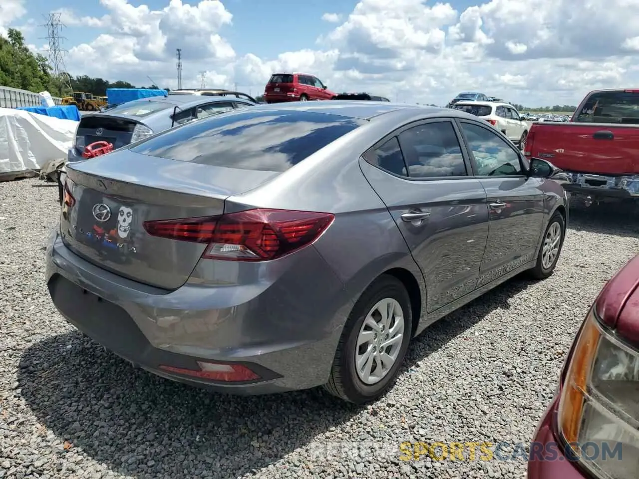 3 Photograph of a damaged car 5NPD74LF6KH478031 HYUNDAI ELANTRA 2019