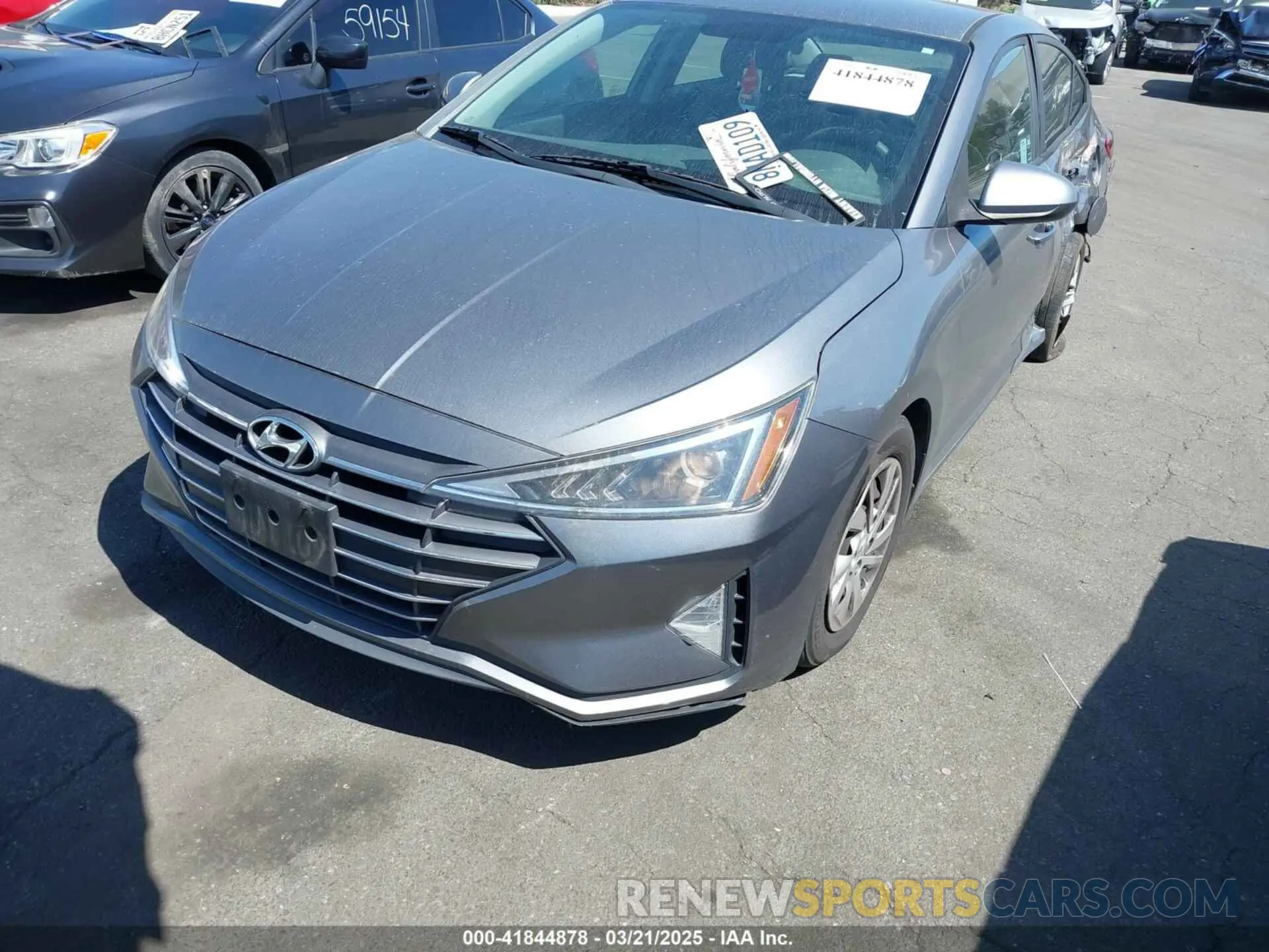 2 Photograph of a damaged car 5NPD74LF6KH479227 HYUNDAI ELANTRA 2019
