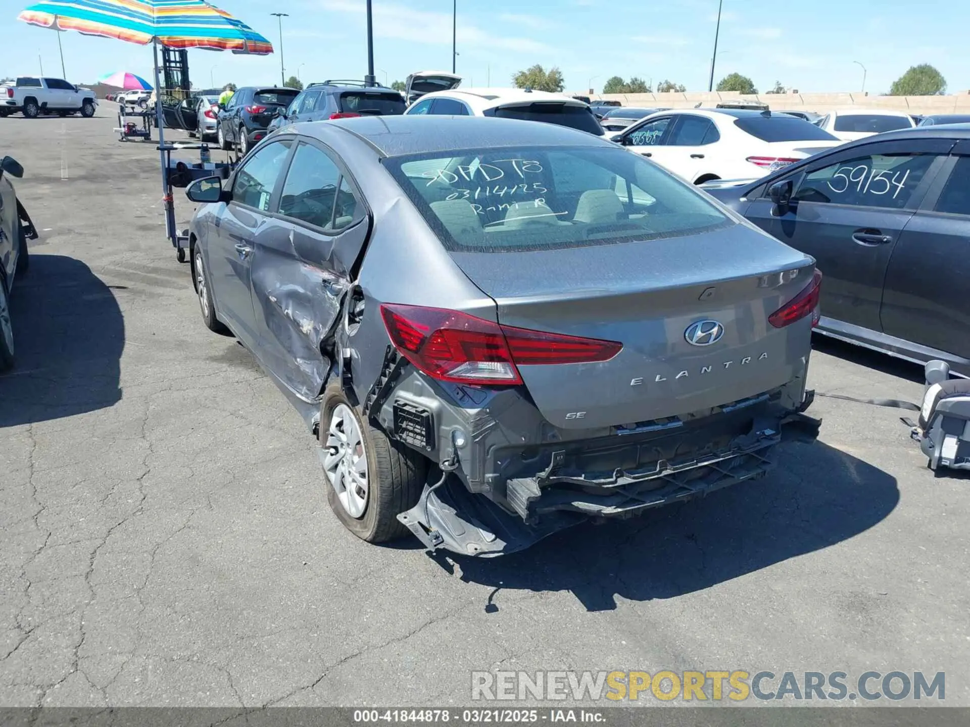 3 Photograph of a damaged car 5NPD74LF6KH479227 HYUNDAI ELANTRA 2019