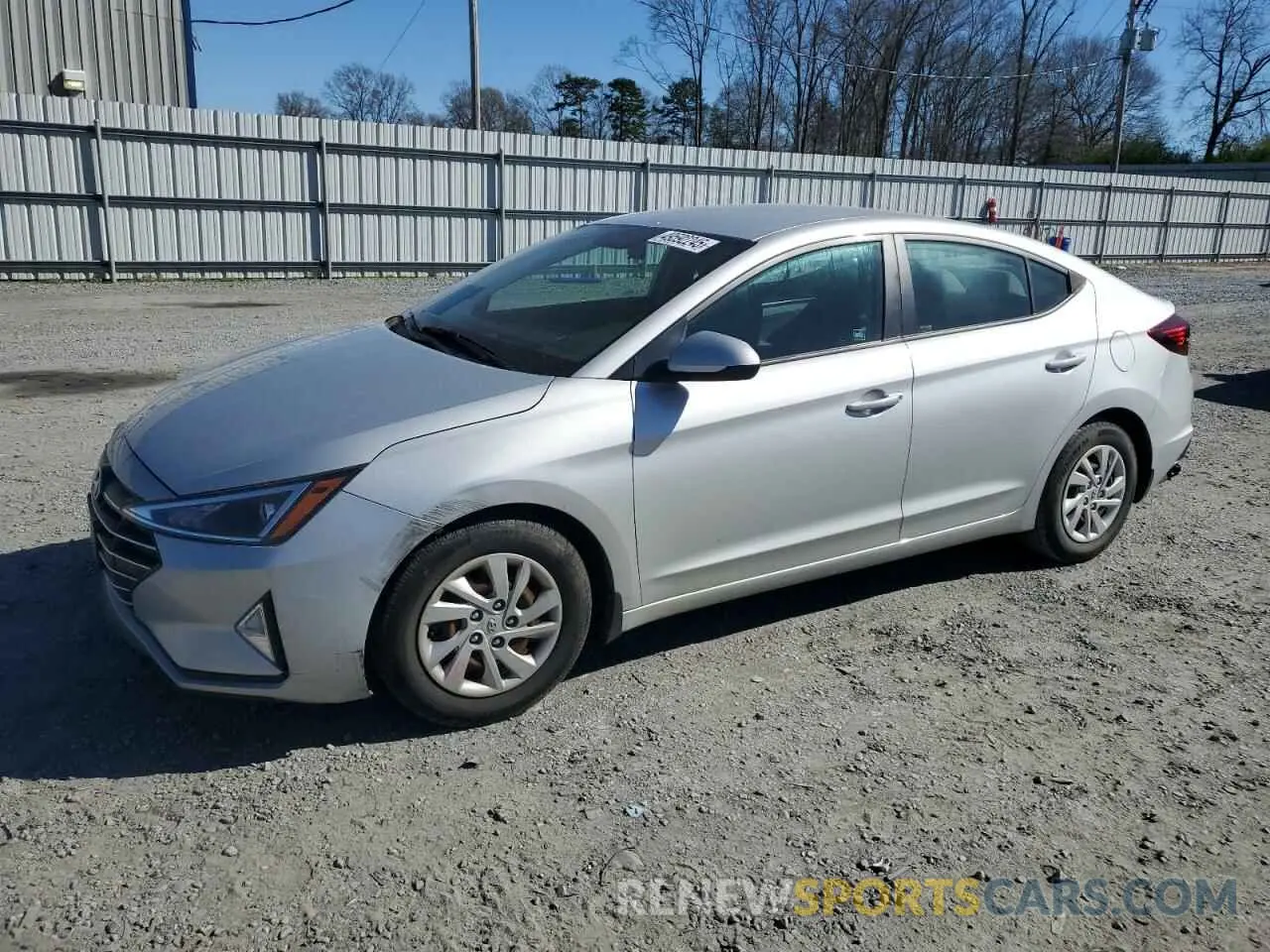 1 Photograph of a damaged car 5NPD74LF6KH486002 HYUNDAI ELANTRA 2019