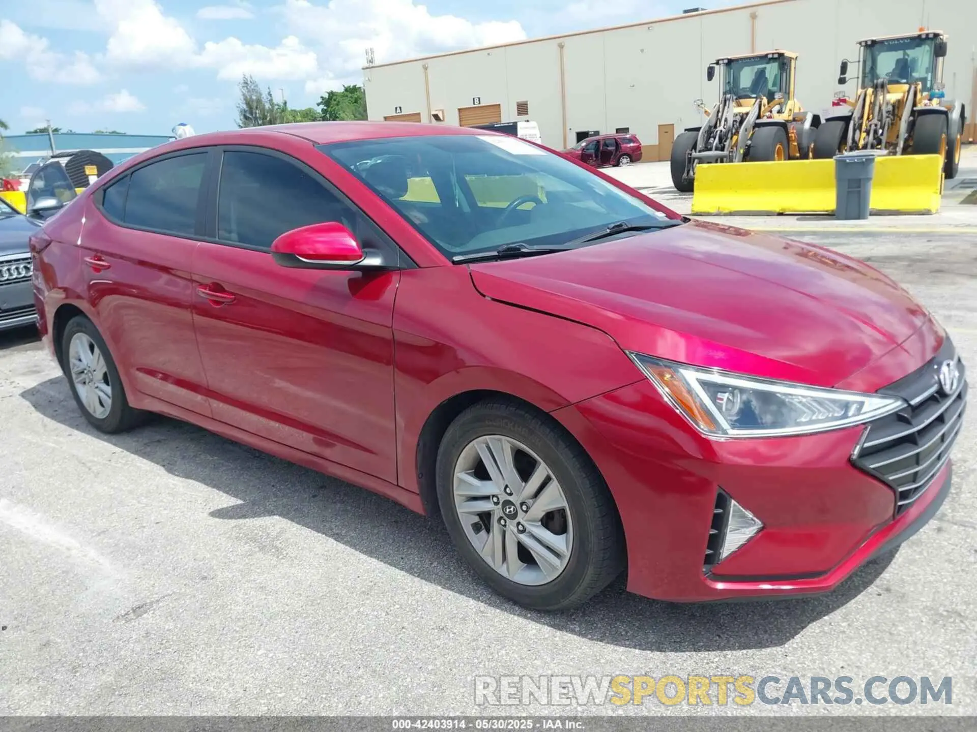 1 Photograph of a damaged car 5NPD74LF6KH486615 HYUNDAI ELANTRA 2019