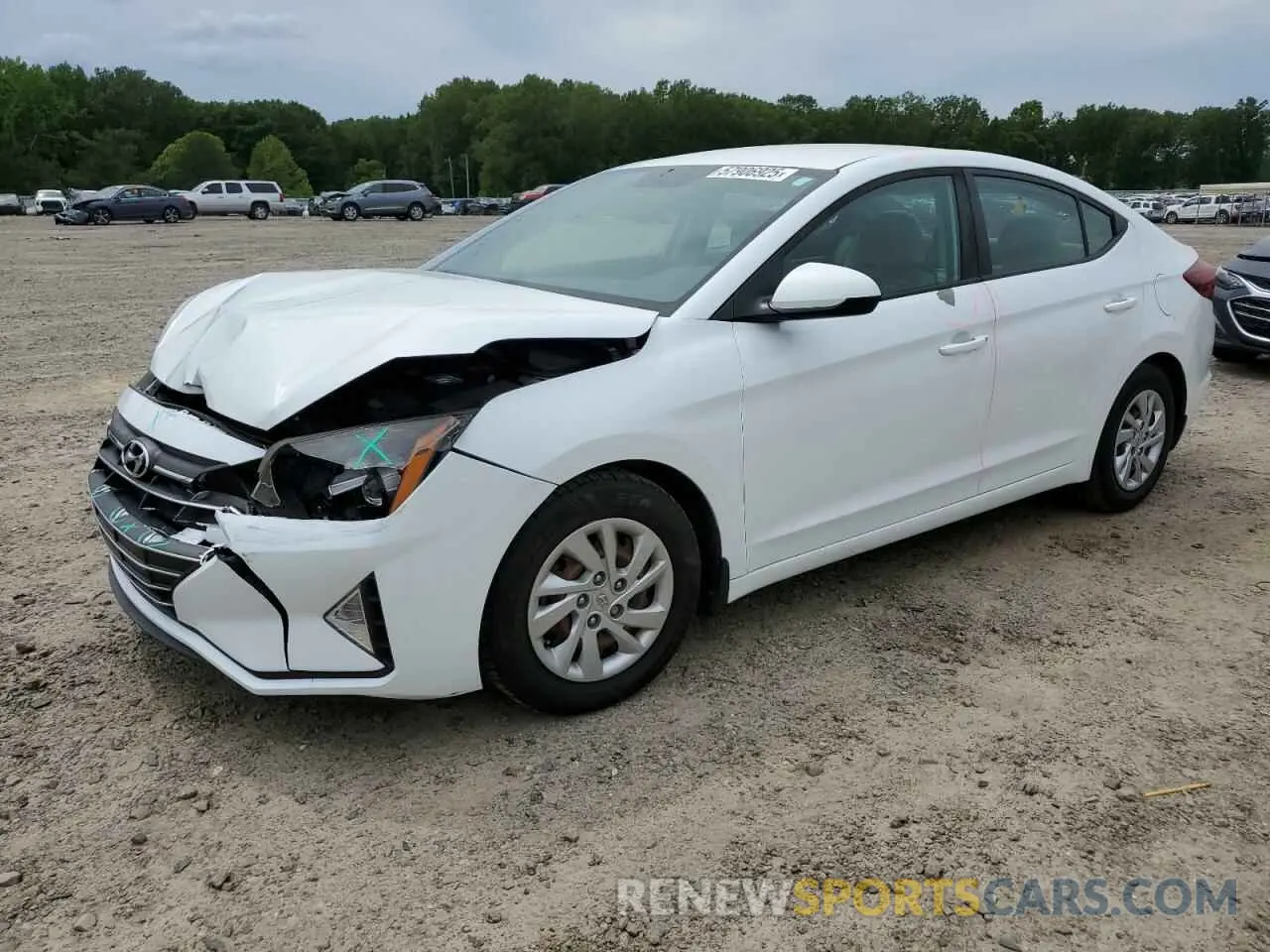 1 Photograph of a damaged car 5NPD74LF6KH496335 HYUNDAI ELANTRA 2019