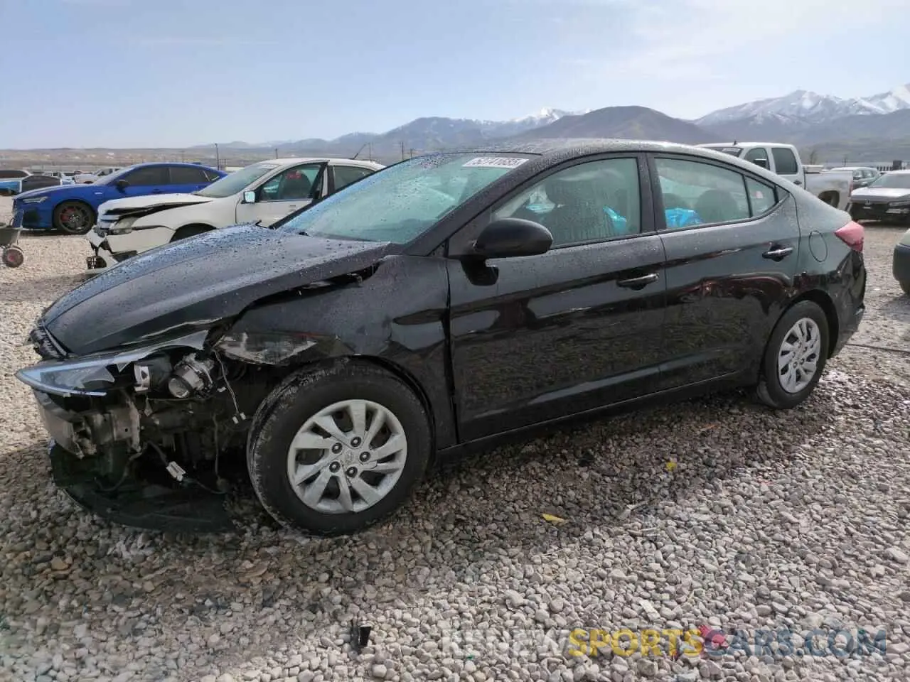 1 Photograph of a damaged car 5NPD74LF7KH417559 HYUNDAI ELANTRA 2019