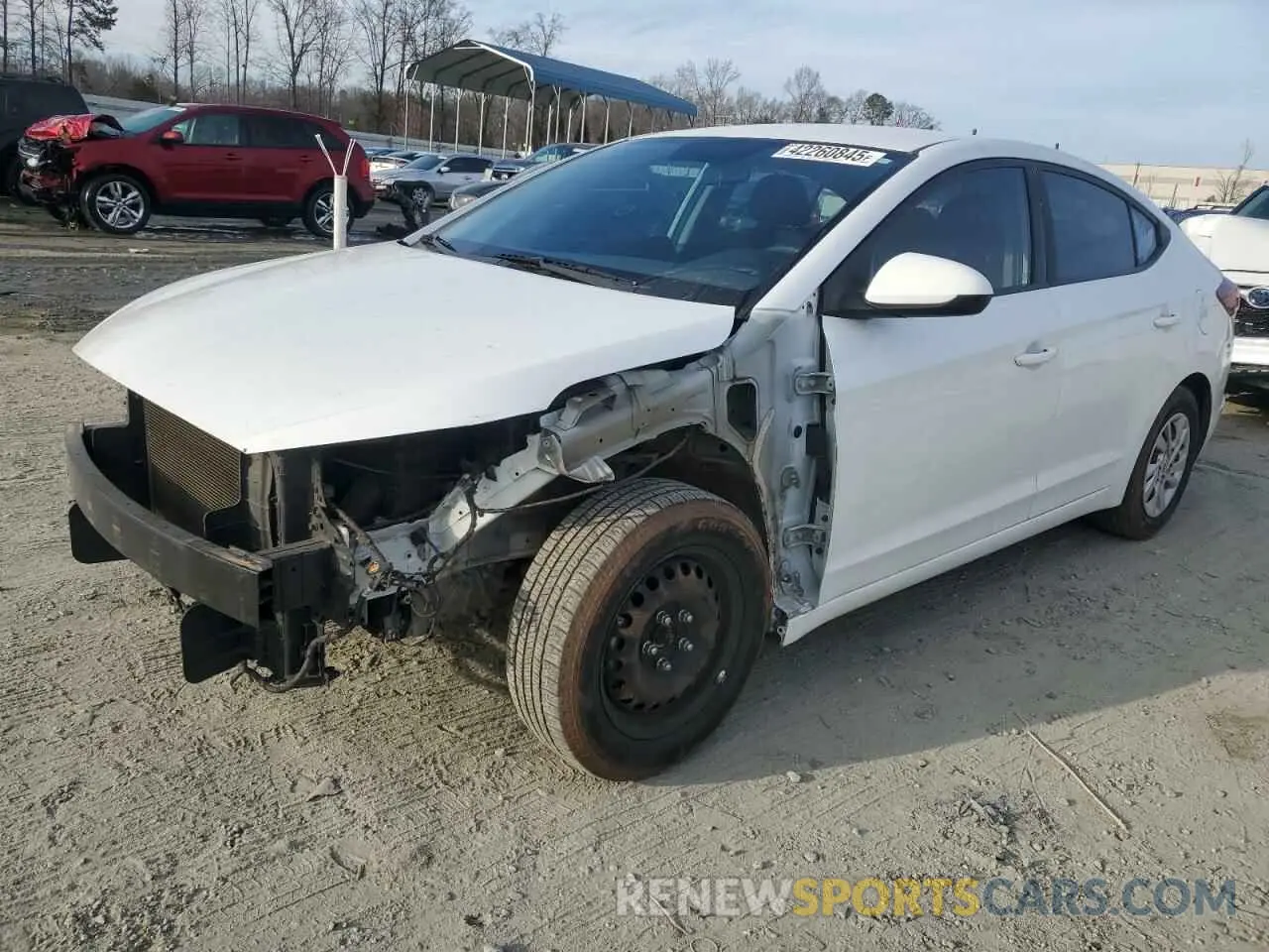1 Photograph of a damaged car 5NPD74LF7KH435673 HYUNDAI ELANTRA 2019